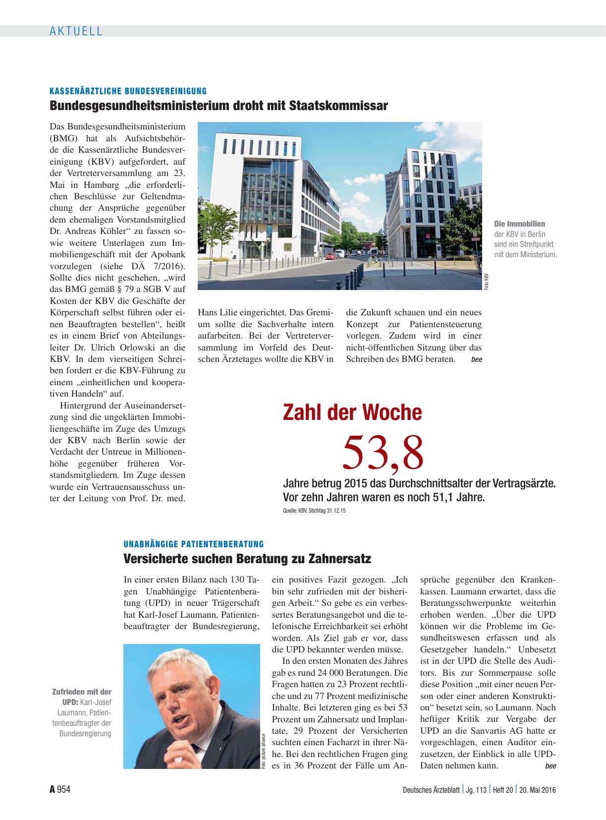 Vorschauseite 1: Unabhängige Patientenberatung: Versicherte suchen Beratung zu Zahnersatz