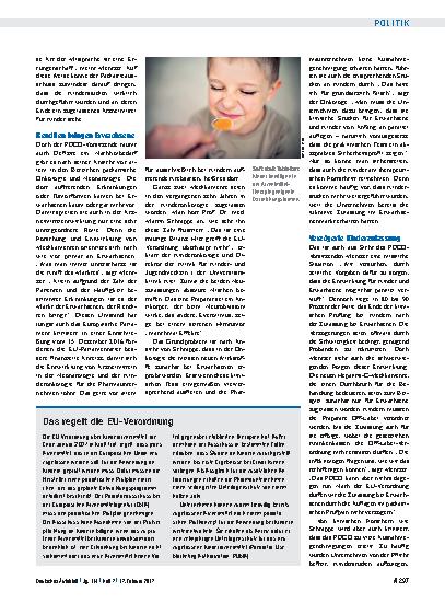 Vorschauseite 2: Arzneimitteltherapie: Kinder profitieren von mehr Forschung