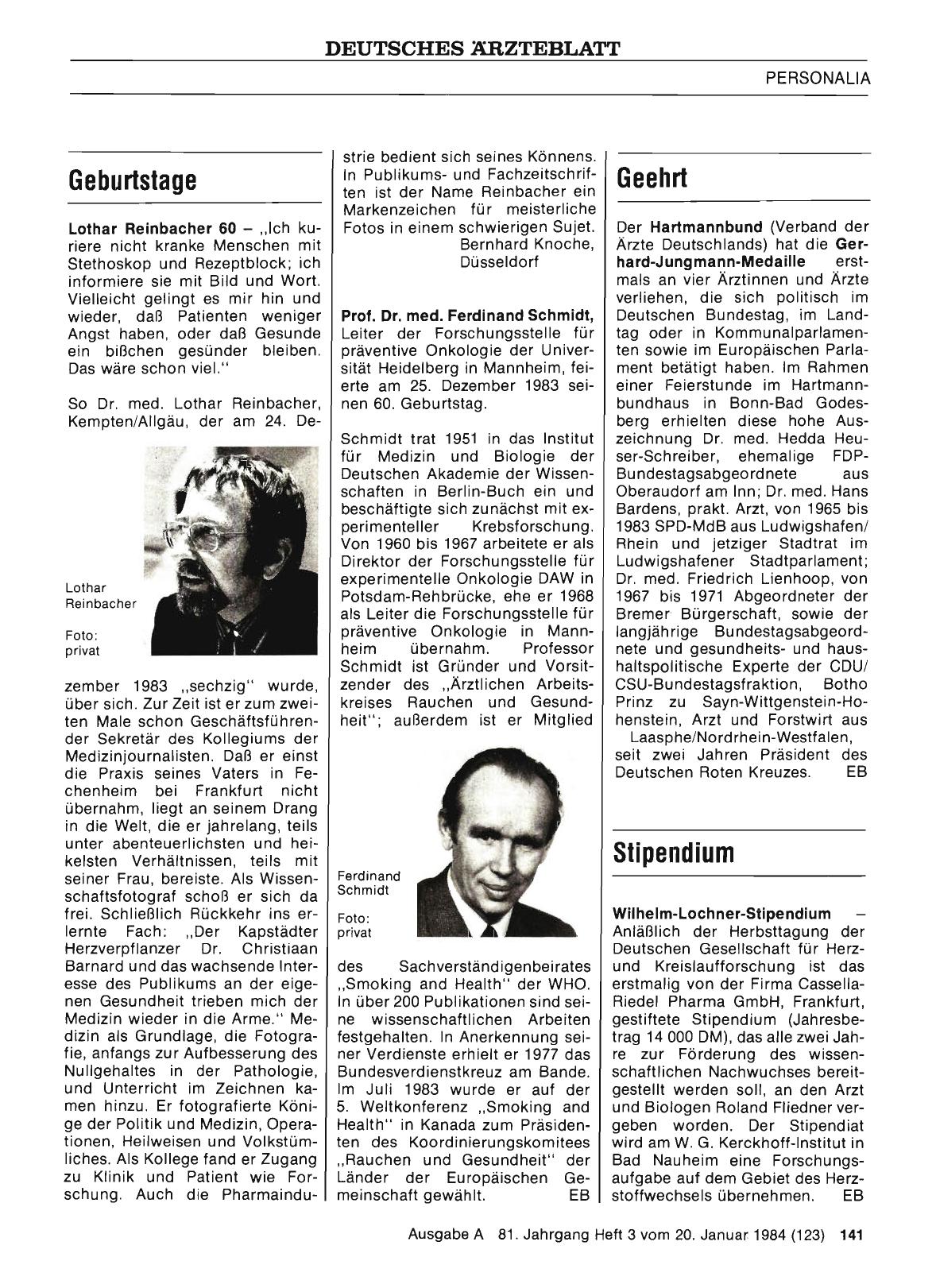 Vorschauseite 1: Geburtstage