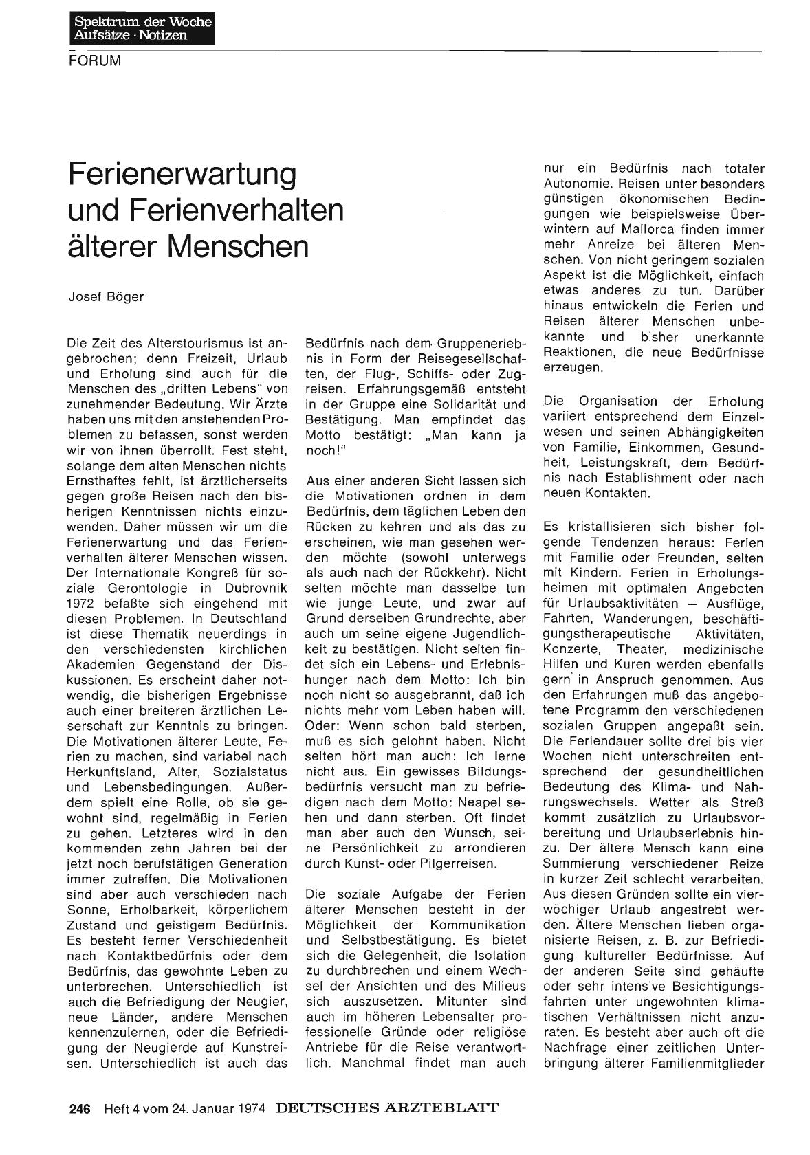 Vorschauseite 1: Ferienerwartung und Ferienverhalten älterer Menschen
