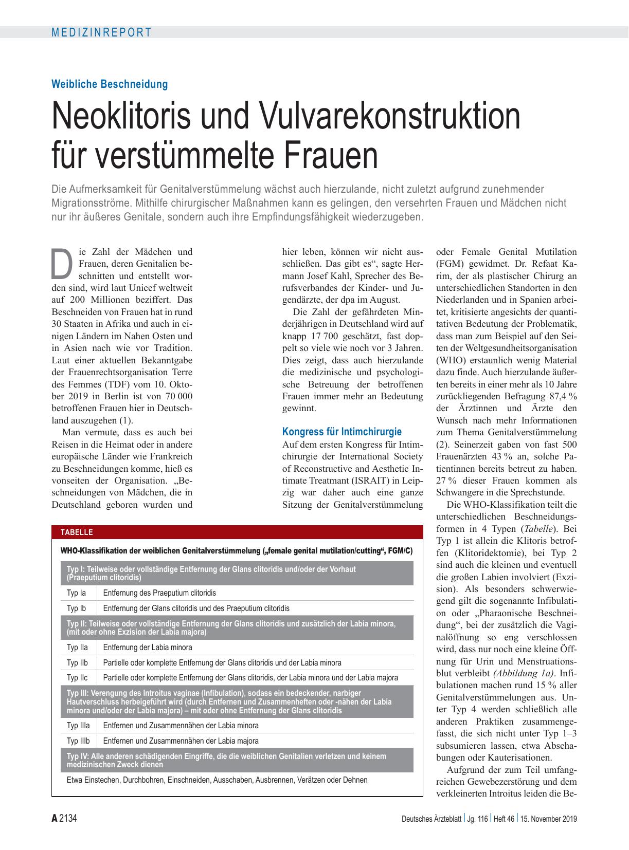 Vorschauseite 1: Weibliche Beschneidung: Neoklitoris und Vulvarekonstruktion für verstümmelte Frauen