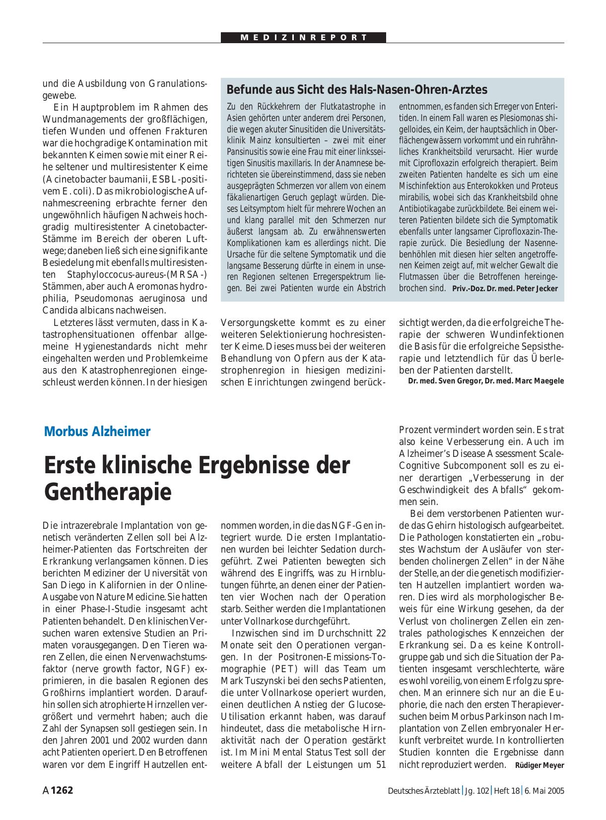 Vorschauseite 1: Befunde aus Sicht des Hals-Nasen-Ohren-Arztes