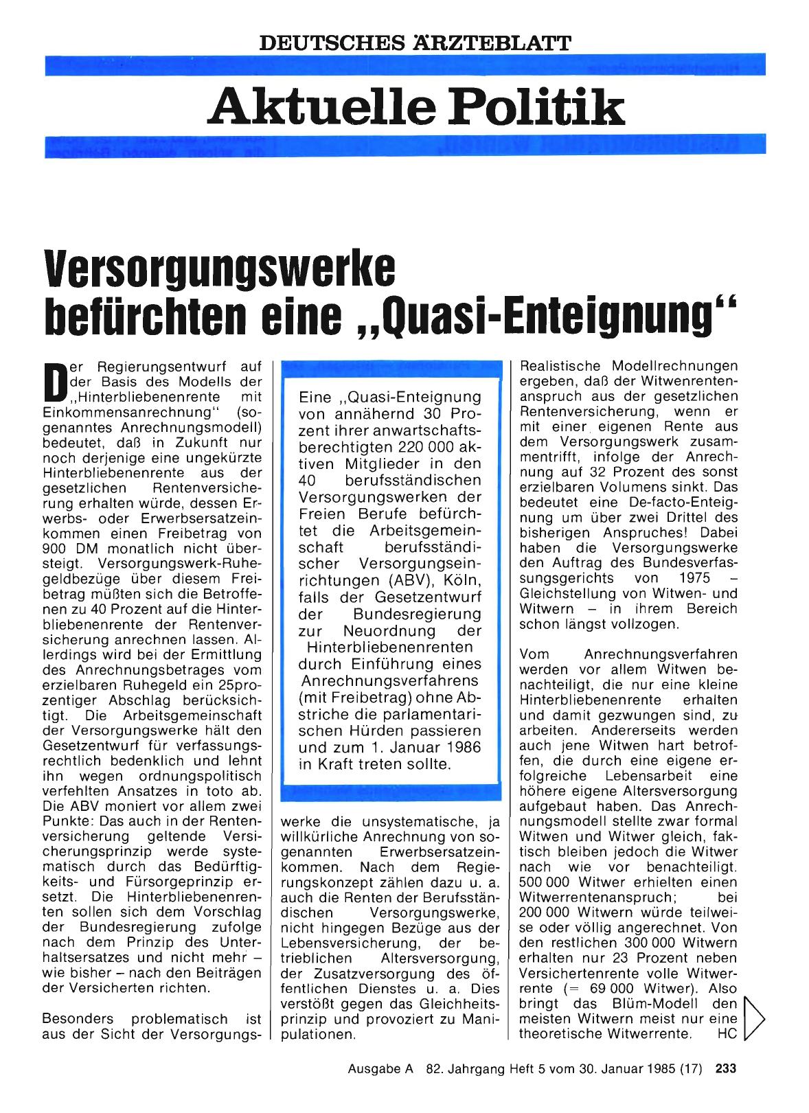 Vorschauseite 1: Versorgungswerke befürchten eine „Quasi-Enteignung“