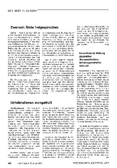 Vorschauseite 1: Unveränderte Haltung gegenüber therapeutischem Schwangerschaftsabbruch