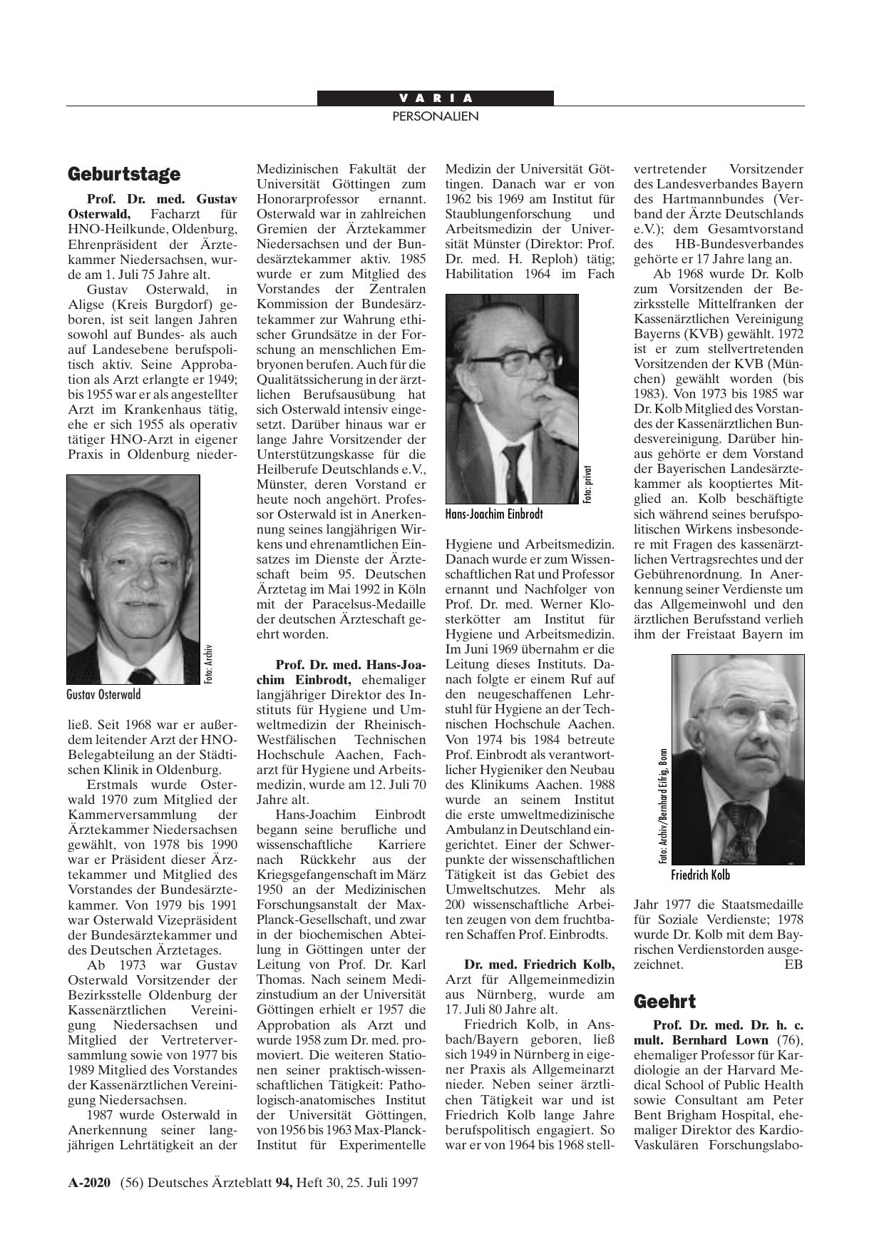 Vorschauseite 1: Geehrt