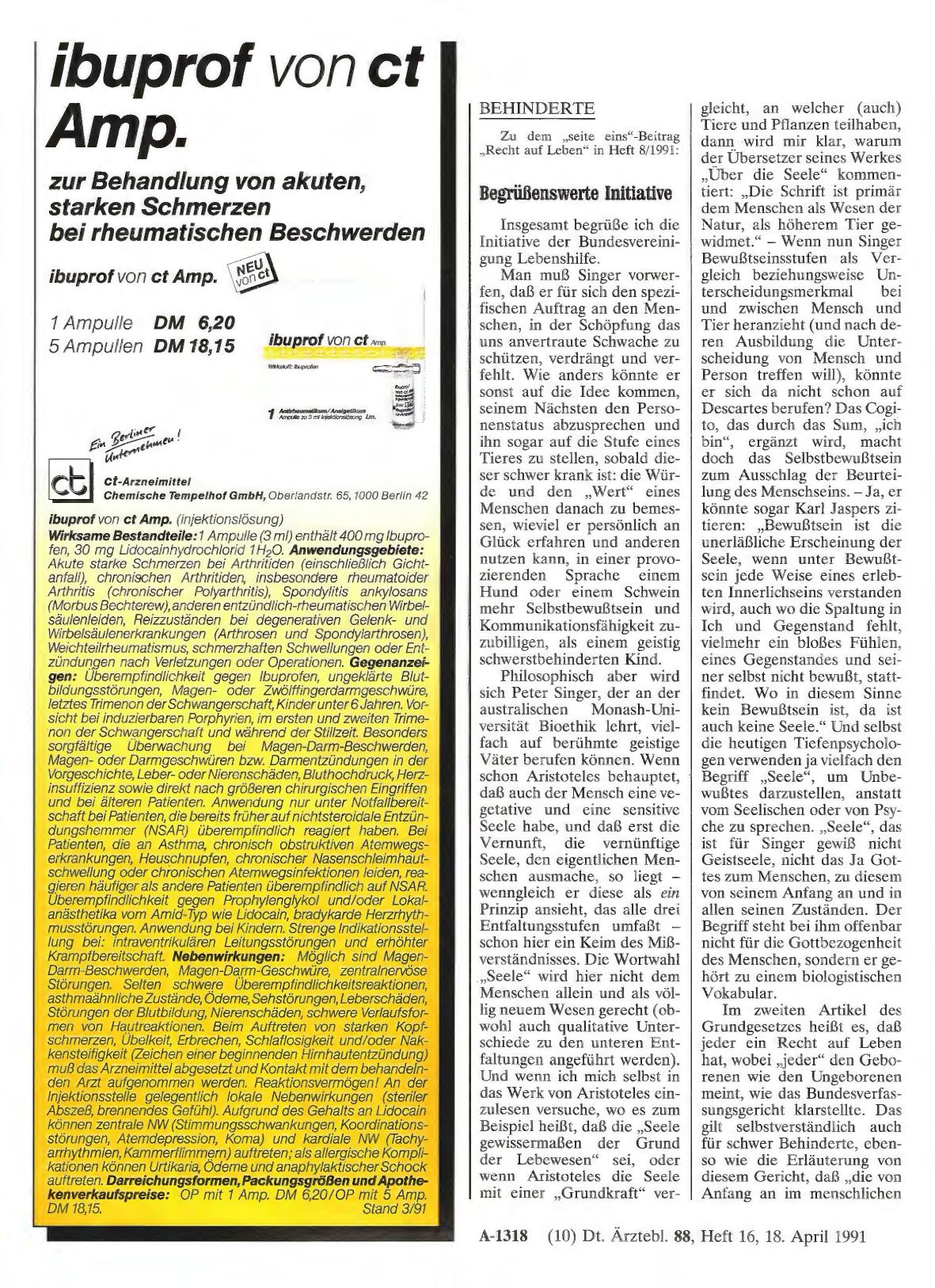 Vorschauseite 1: BEHINDERTE: Begrüßenswerte Initiative