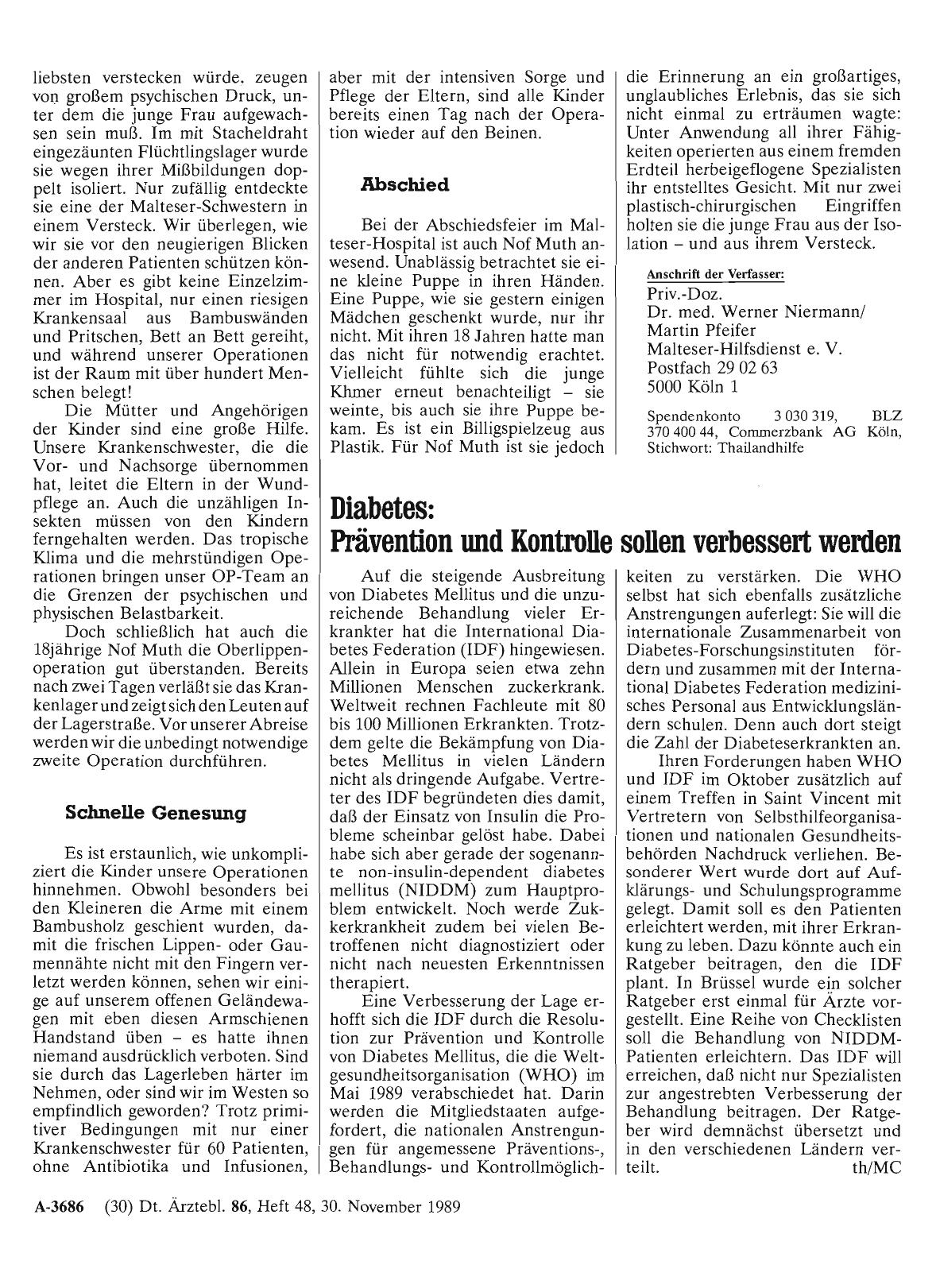 Vorschauseite 1: Diabetes: Prävention und Kontrolle sollen verbessert werden