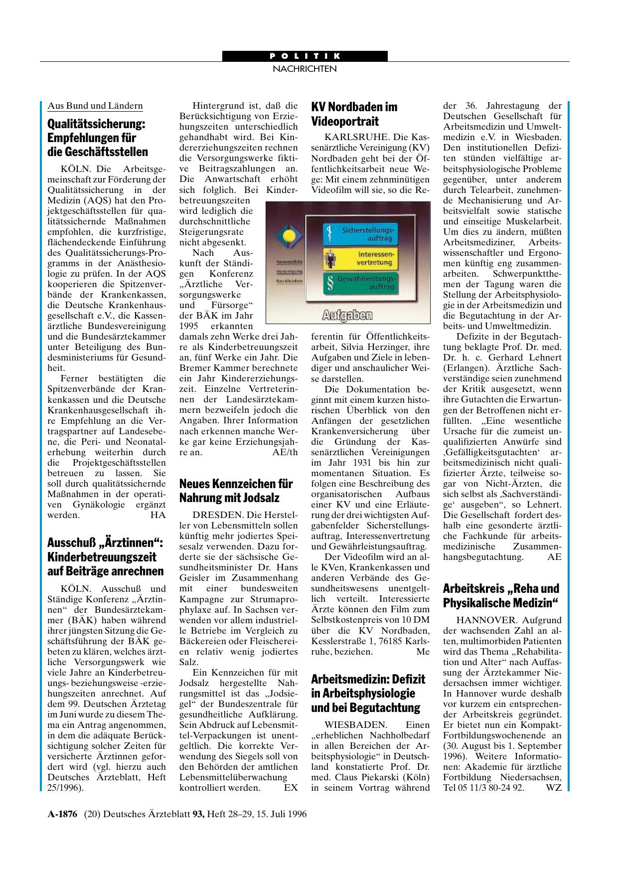 Vorschauseite 1: Qualitätssicherung: Empfehlungen für die Geschäftsstellen