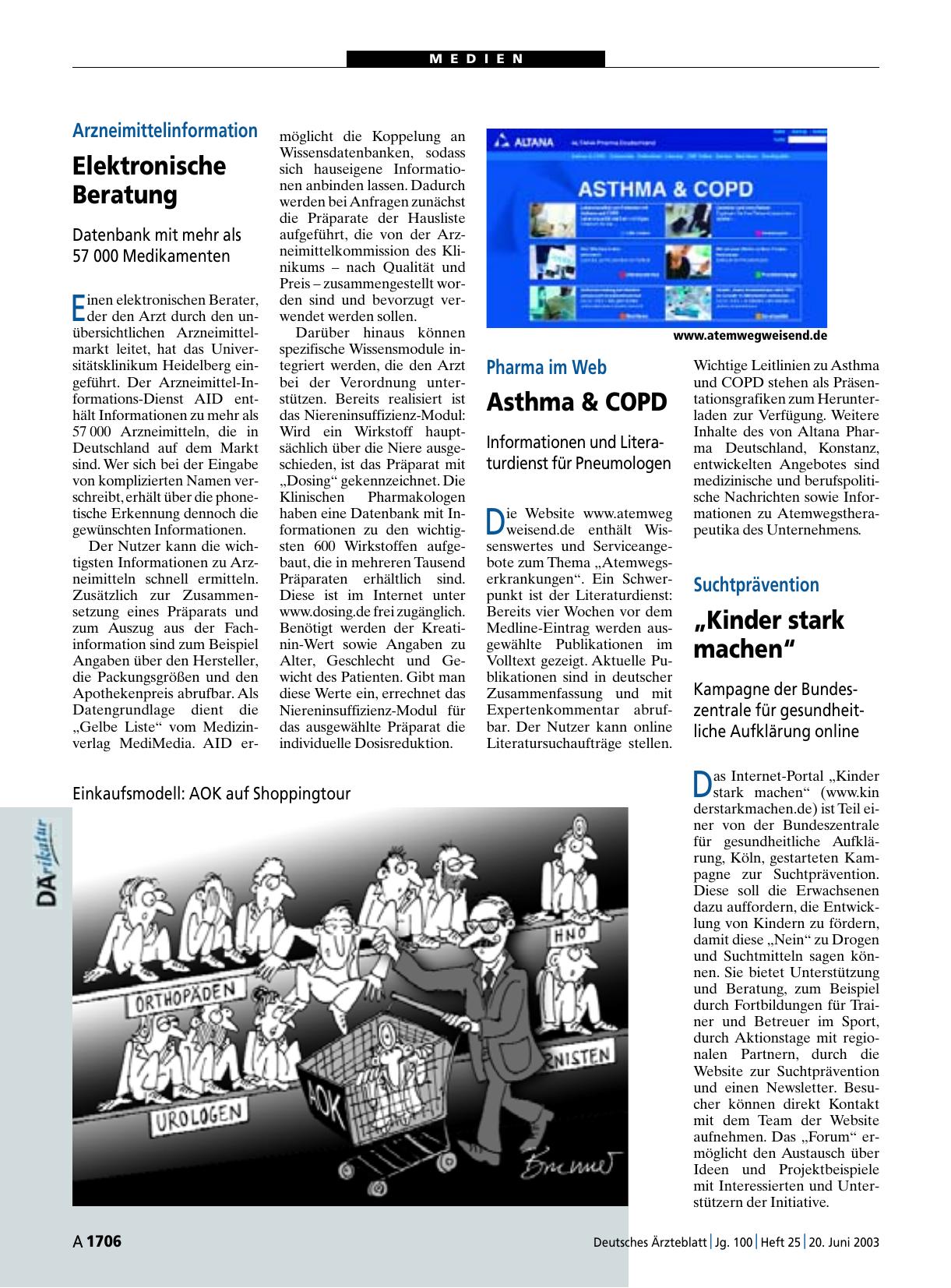 Vorschauseite 1: Suchtprävention: „Kinder stark machen“