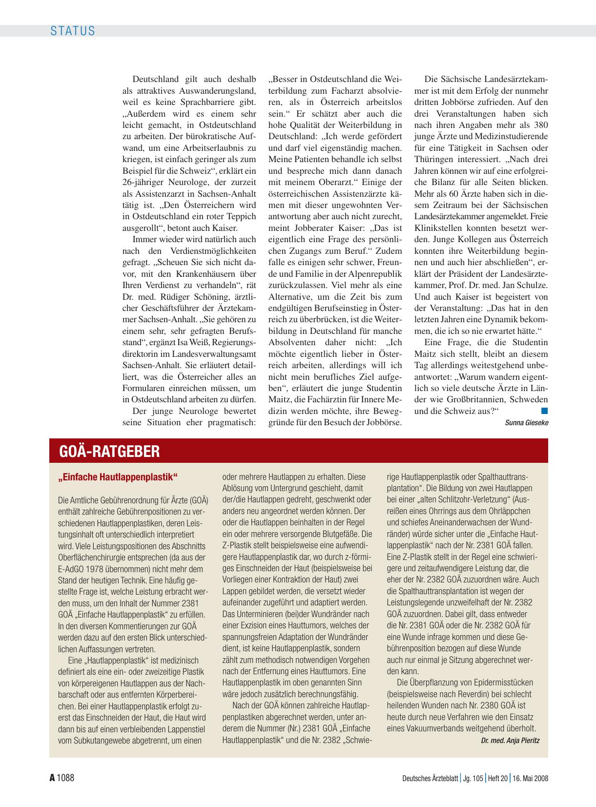 Vorschauseite 1: „Einfache Hautlappenplastik“