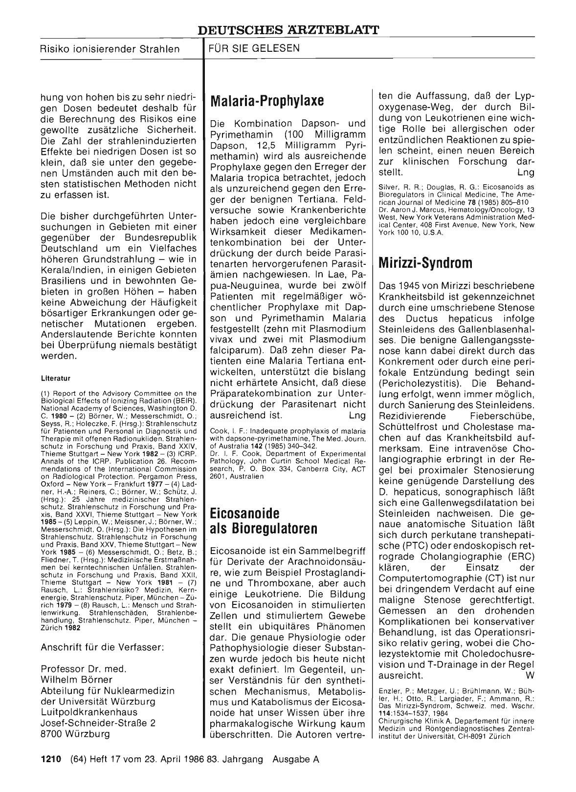 Vorschauseite 1: Mirizzi-Syndrom