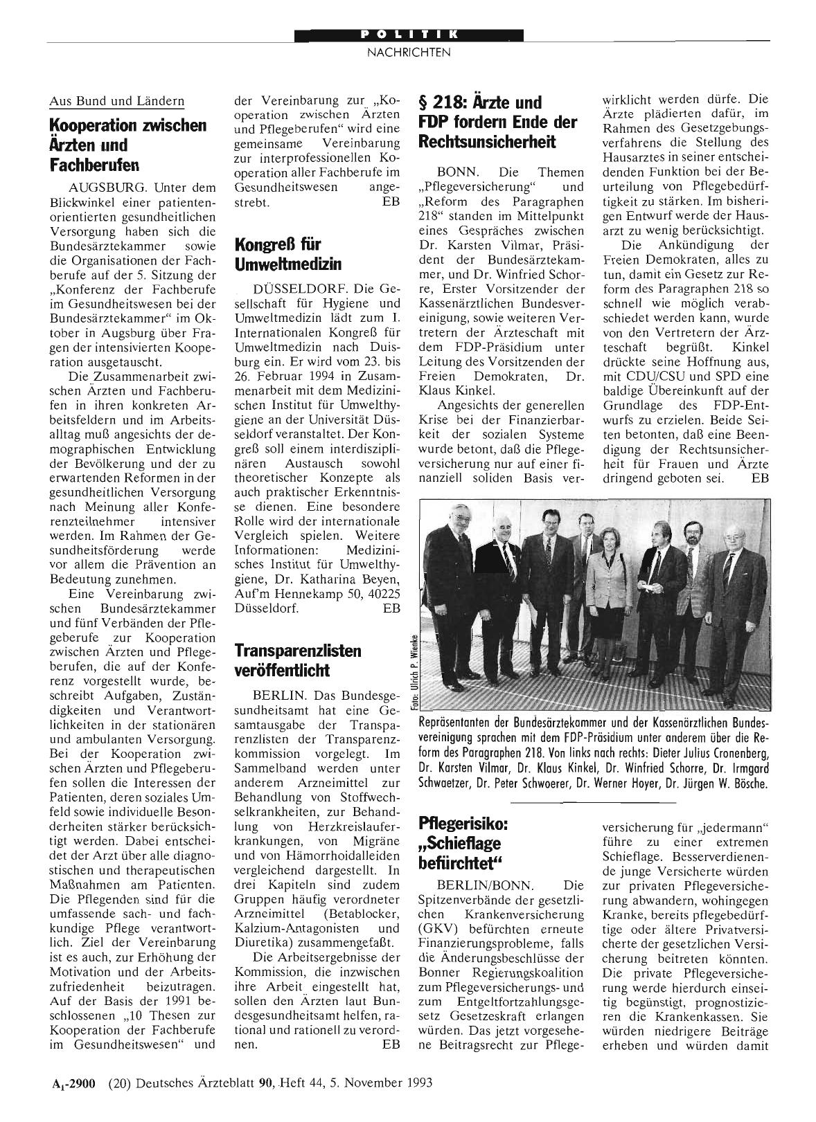 Vorschauseite 1: § 218: Ärzte und FDP fordern Ende der Rechtsunsicherheit