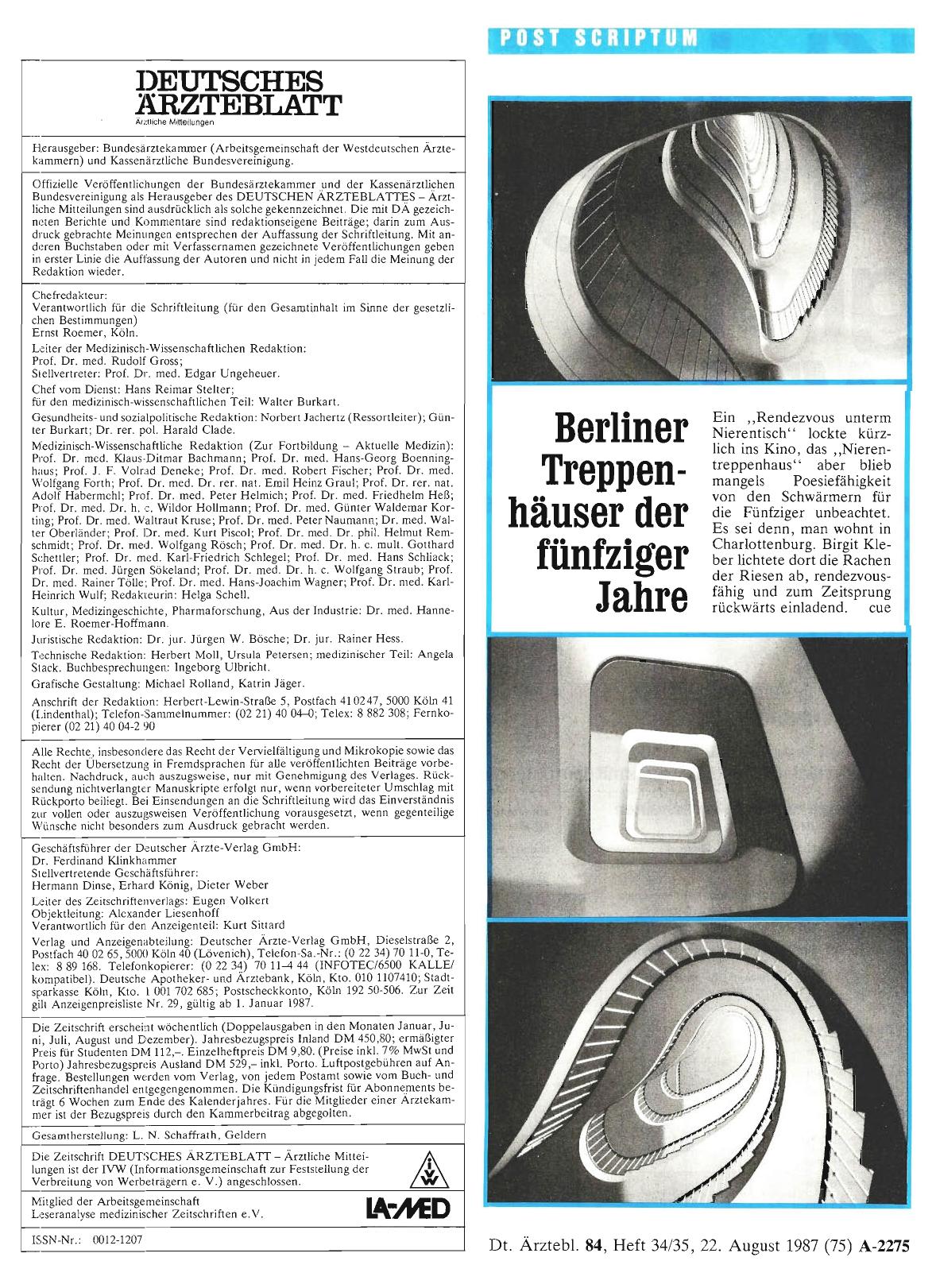 Vorschauseite 1: Berliner Treppenhäuser der fünfziger Jahre
