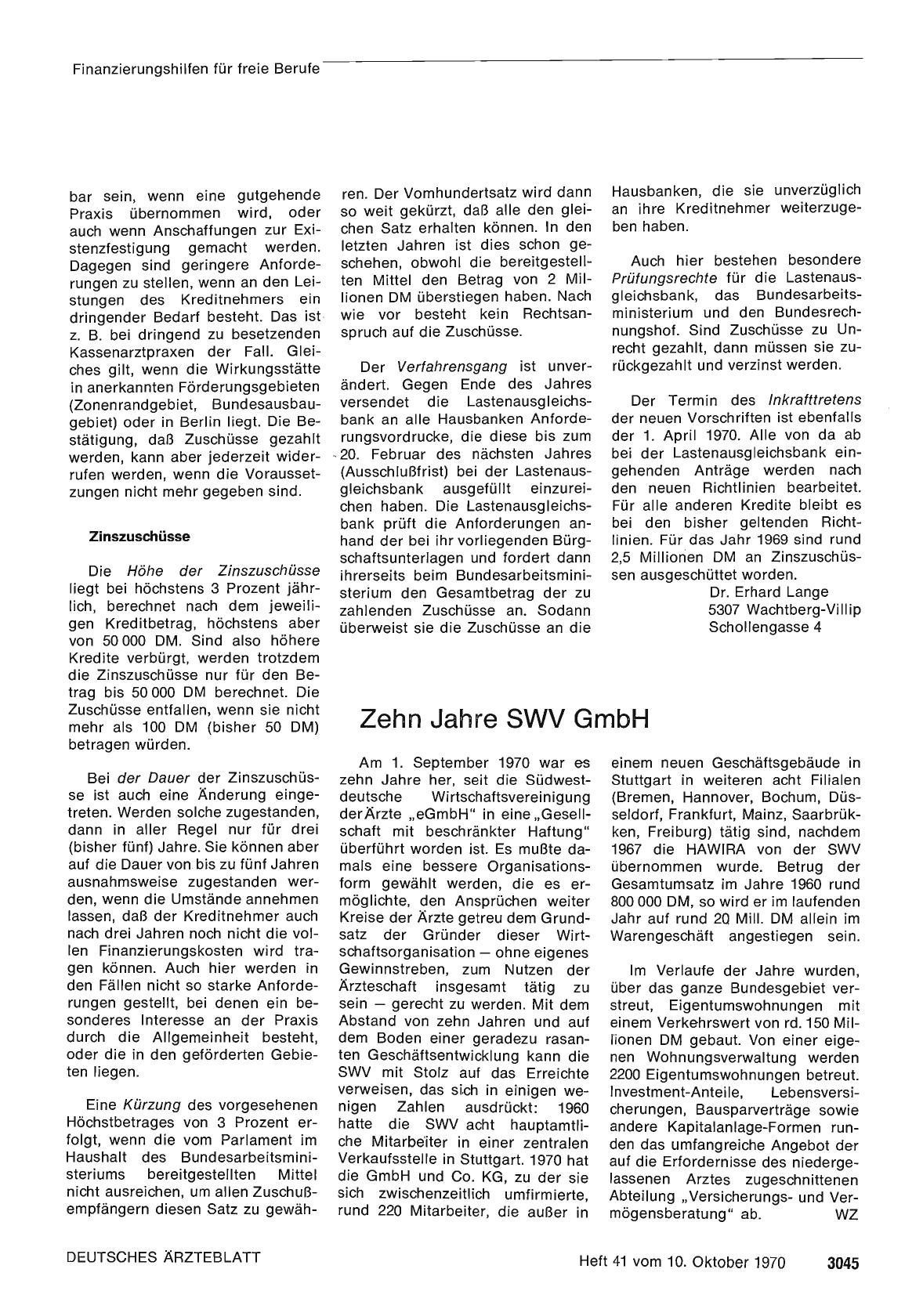 Vorschauseite 1: Zehn Jahre SWV GmbH