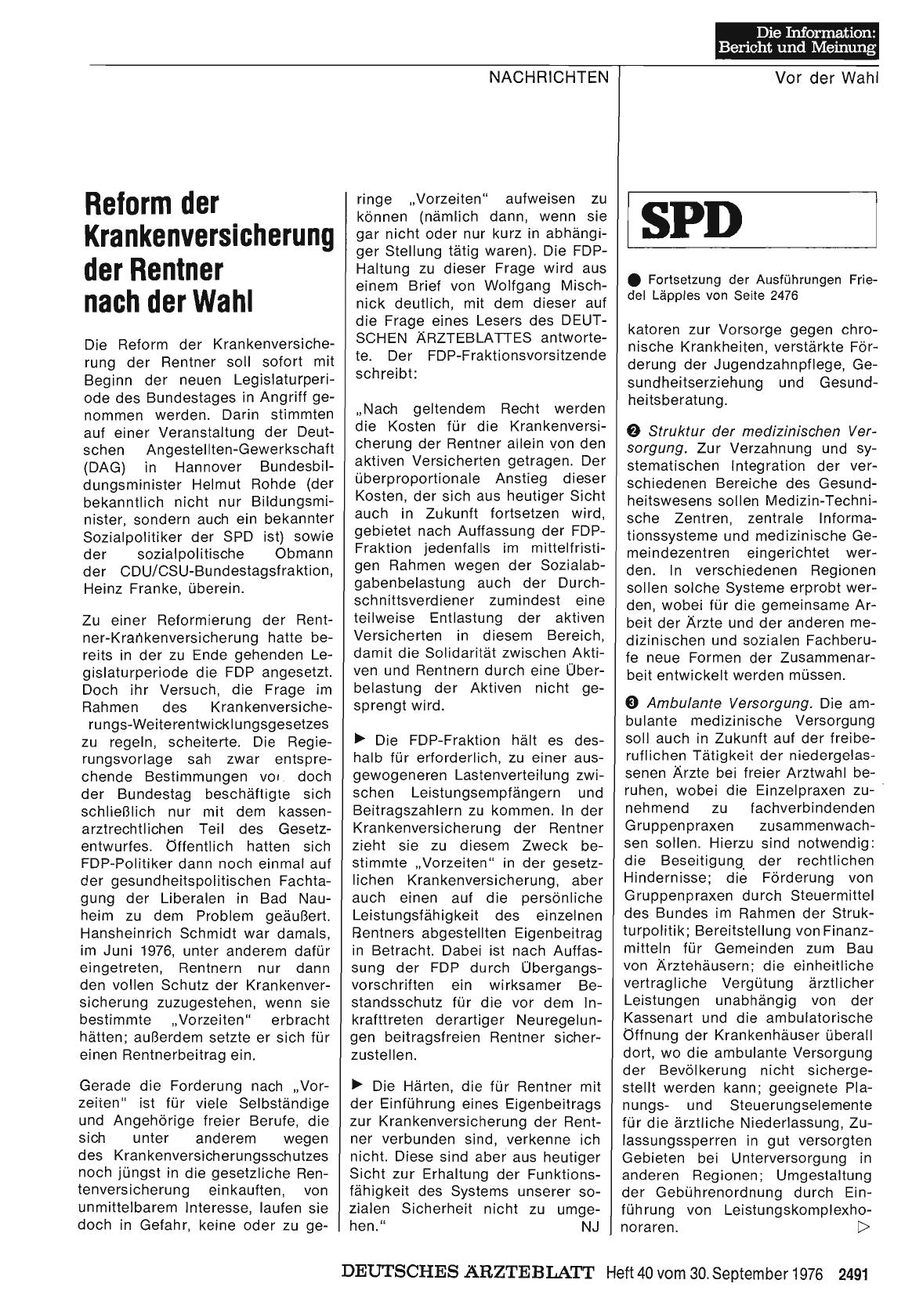 Vorschauseite 1: SPD: Gesundheitspolitische Ziele - Teil 2