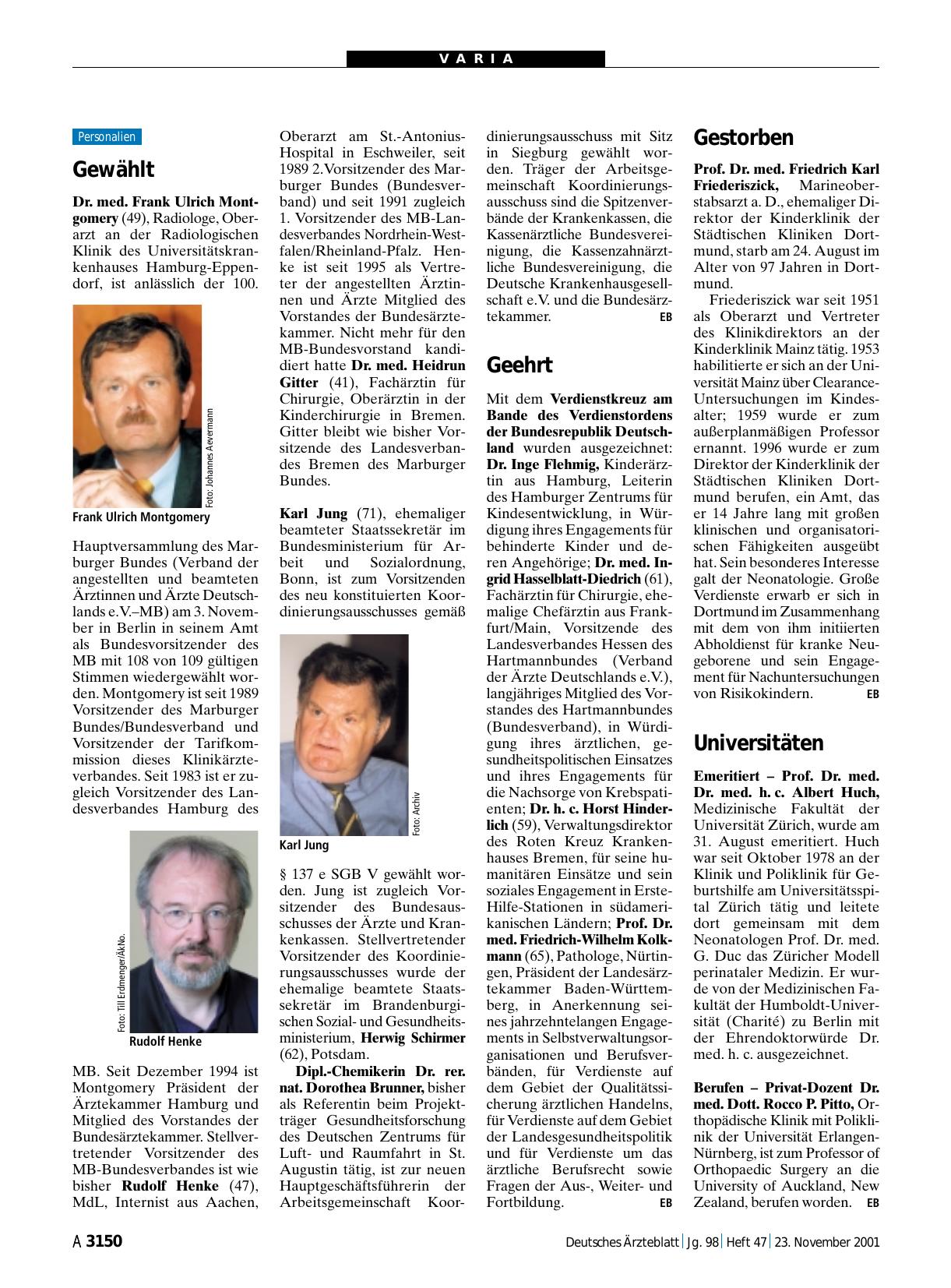 Vorschauseite 1: Geehrt