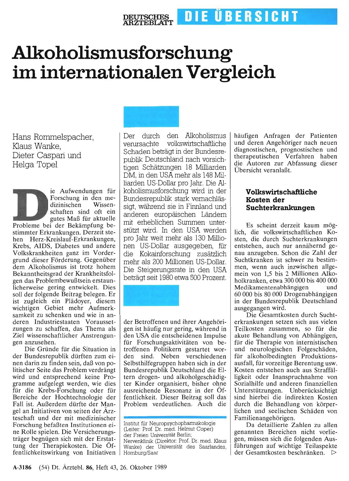Vorschauseite 1: Alkoholismusforschung im internationalen Vergleich