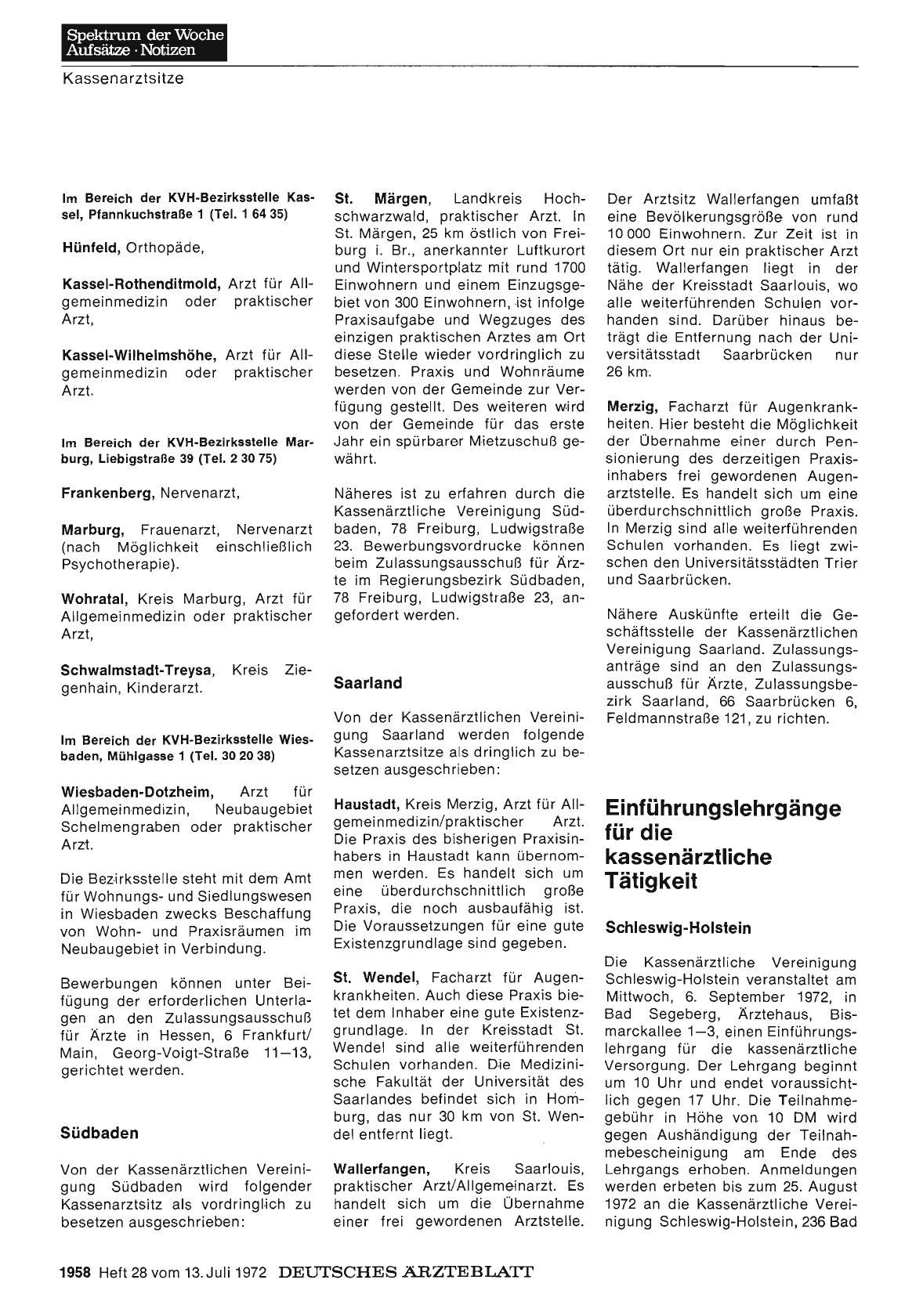 Vorschauseite 1: Einführungslehrgänge für die kassenärztliche Tätigkeit