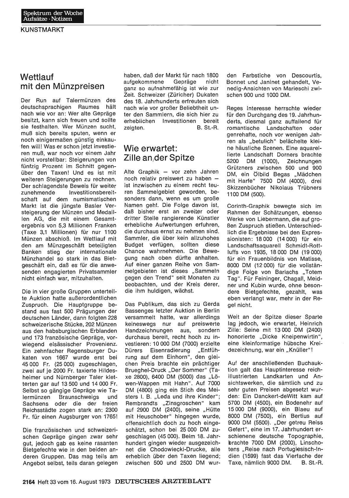 Vorschauseite 1: Wie erwartet: Zille an der Spitze