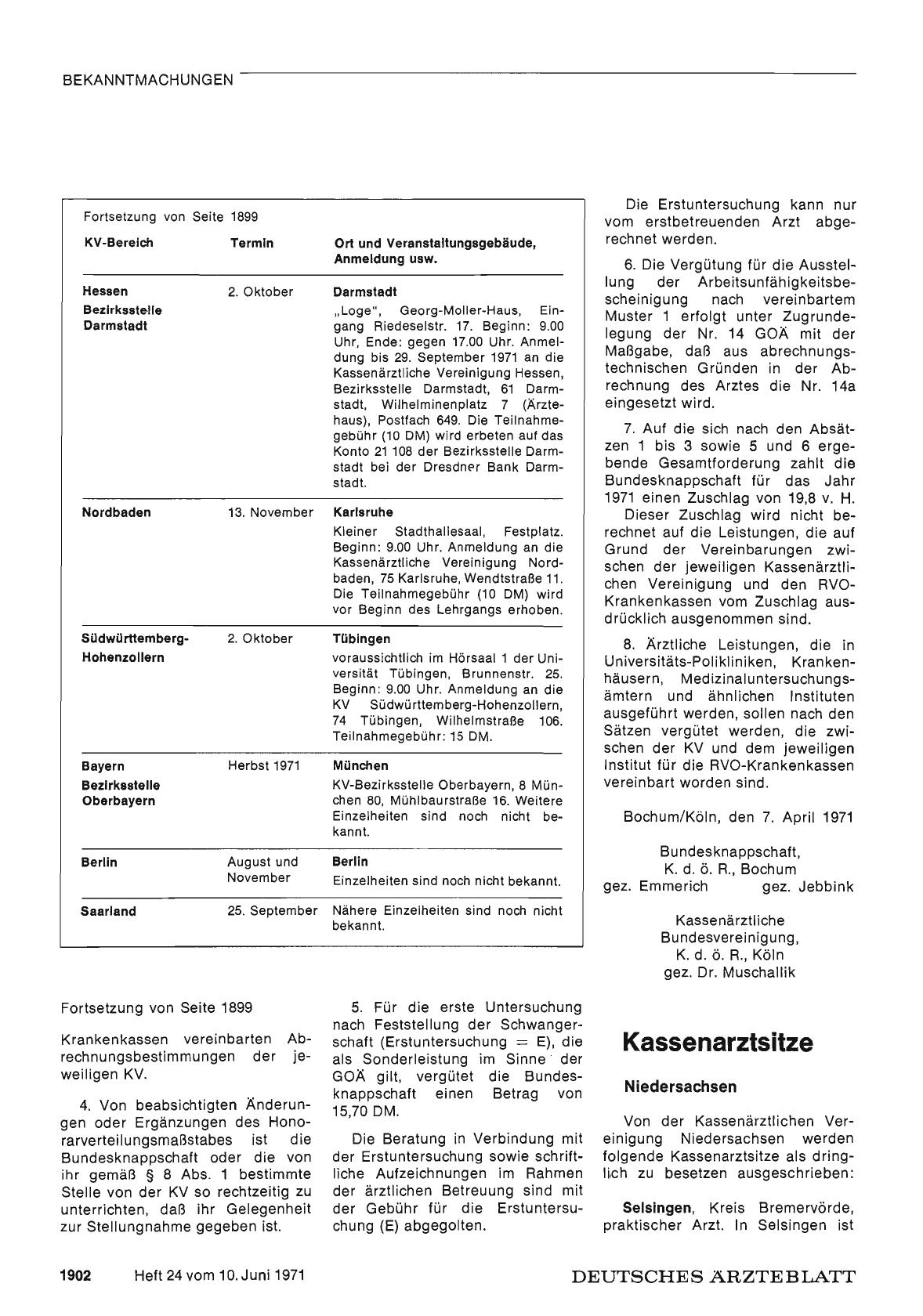 Vorschauseite 1: Kassenarztsitze