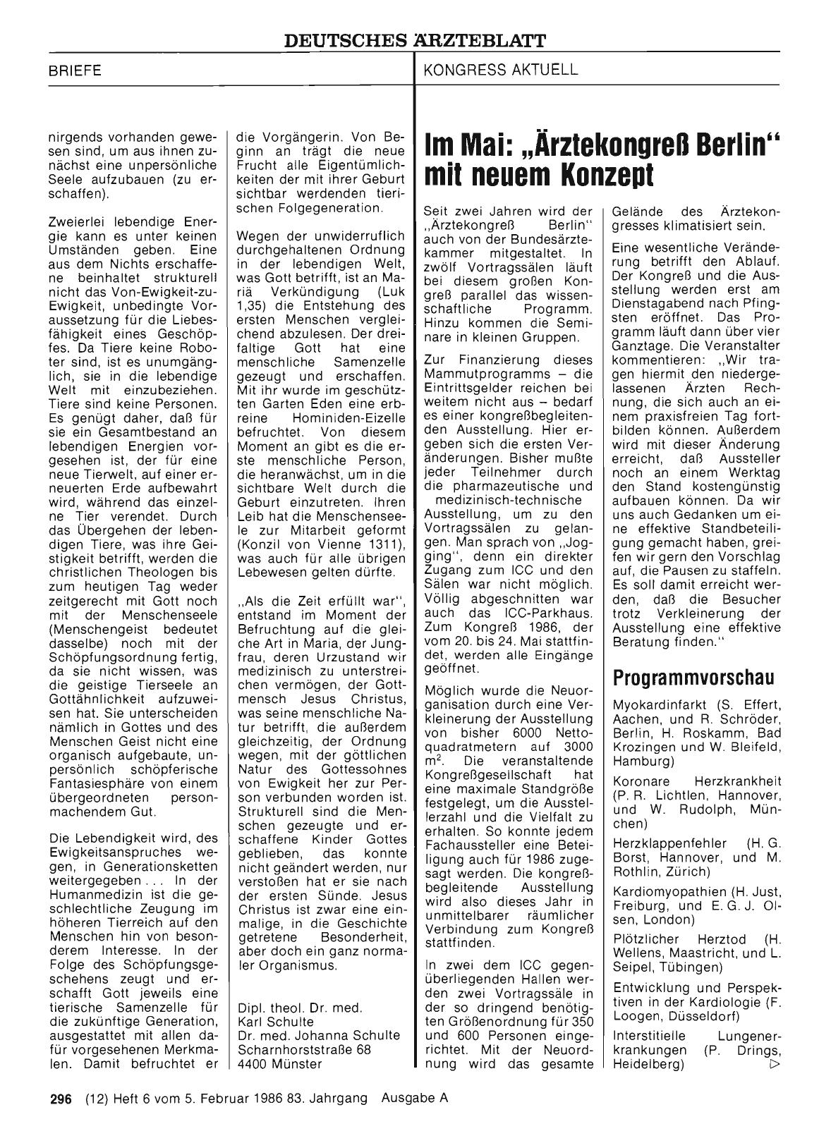 Vorschauseite 1: Im Mai: „Ärztekongreß Berlin“ mit neuem Konzept