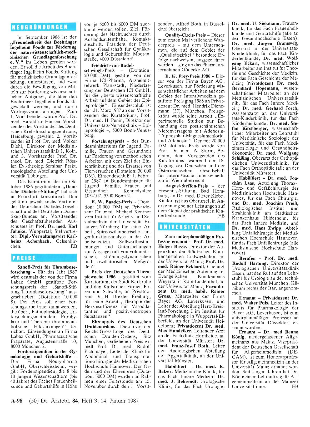 Vorschauseite 1: Universitäten