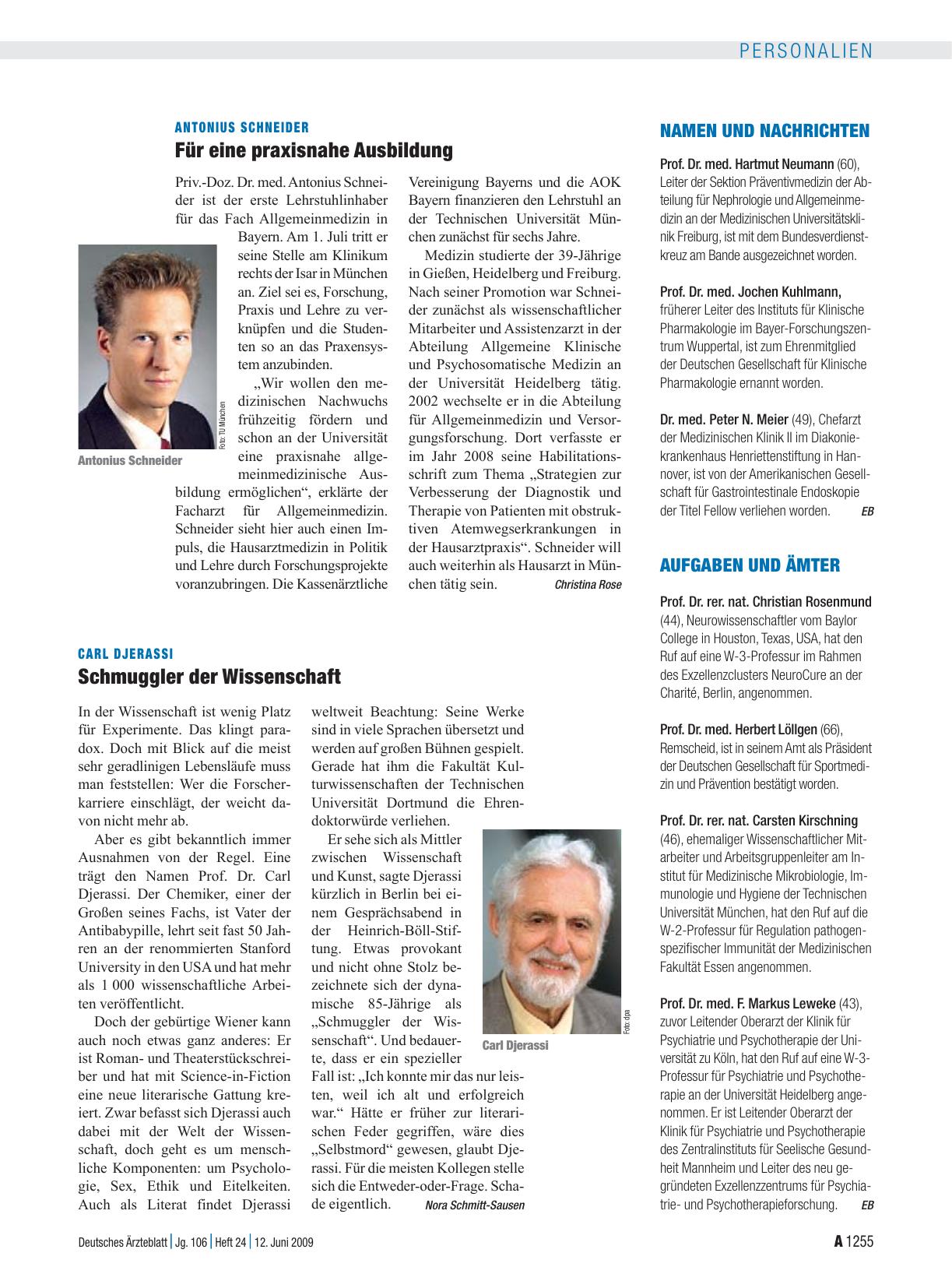 Vorschauseite 1: Antonius Schneider: Für eine praxisnahe Ausbildung