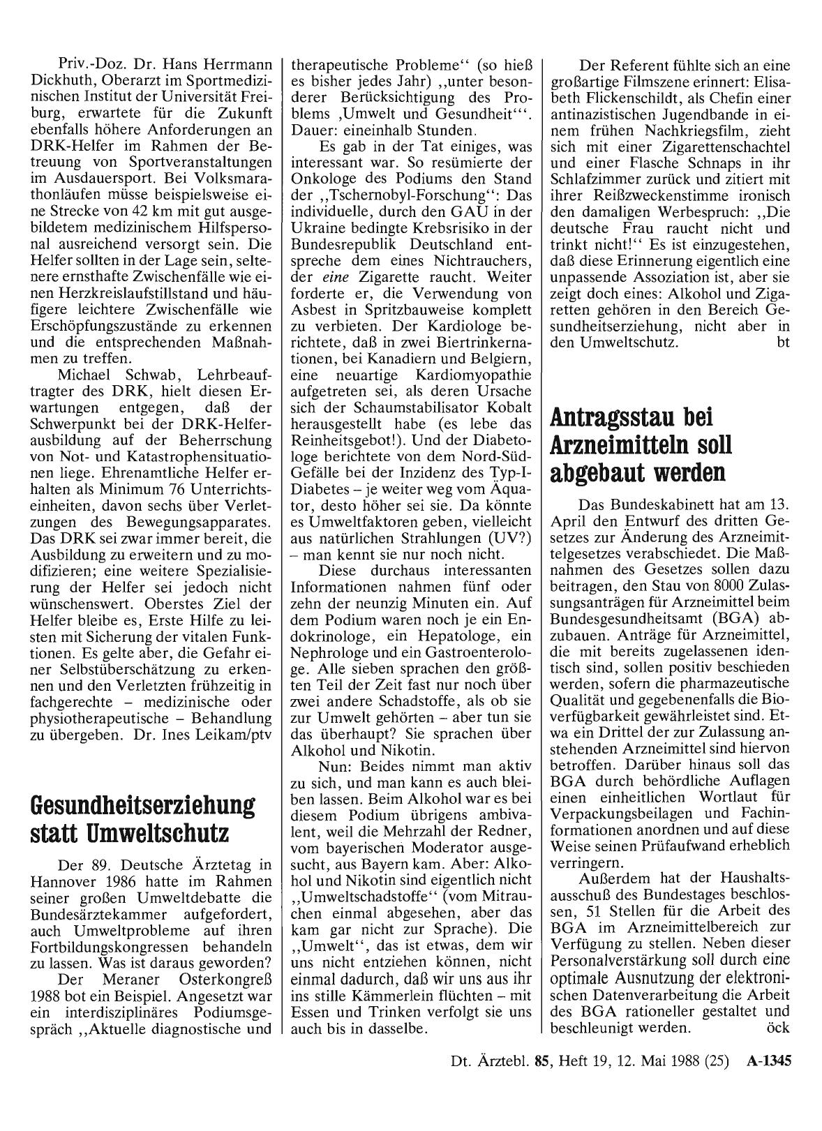 Vorschauseite 1: Antragsstau bei Arzneimitteln soll abgebaut werden