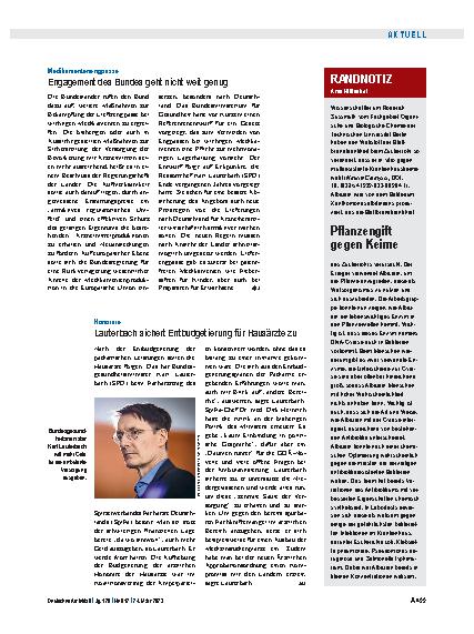 Vorschauseite 1: Randnotiz: Pflanzengift gegen Keime