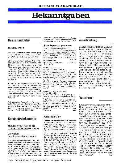 Vorschauseite 1: Verleihung