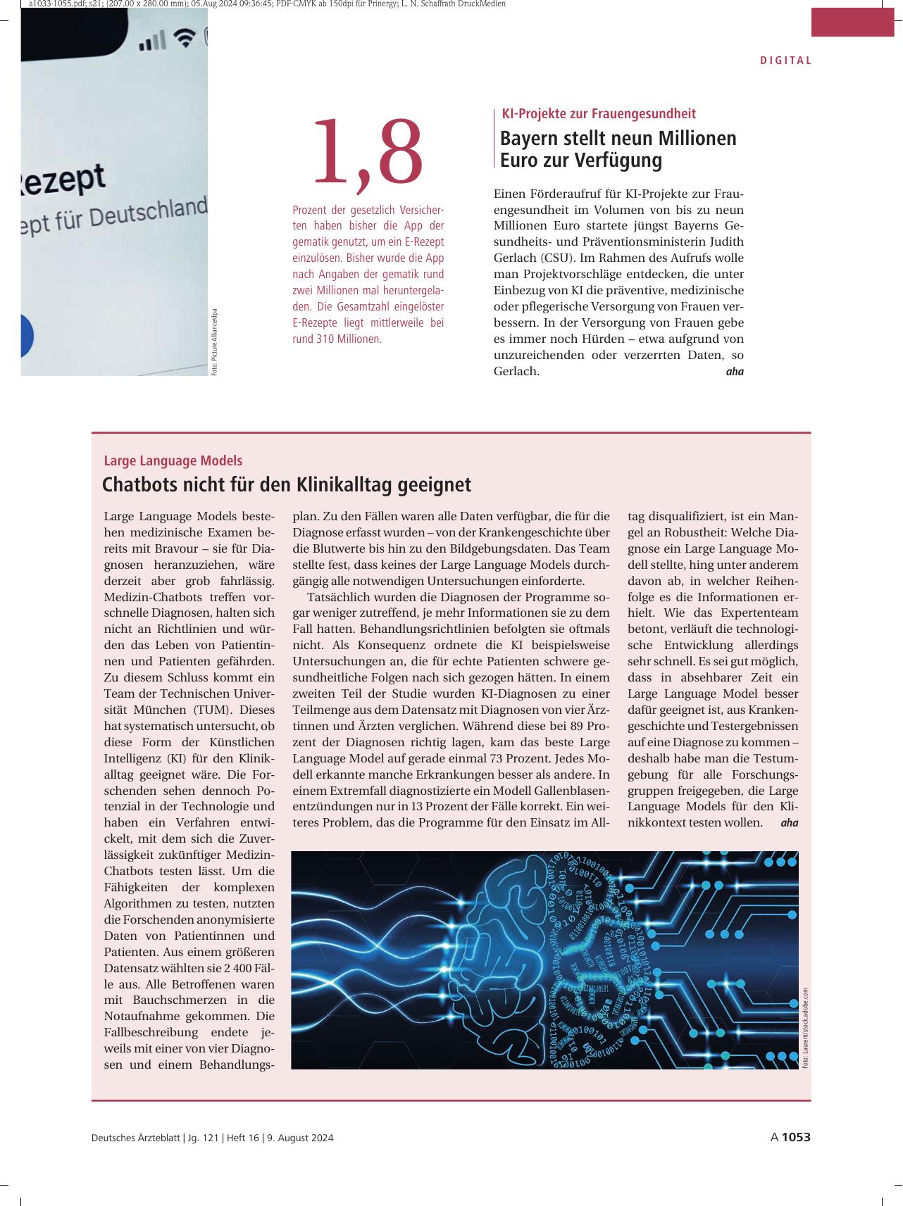 Vorschauseite 1: Zahl der Woche