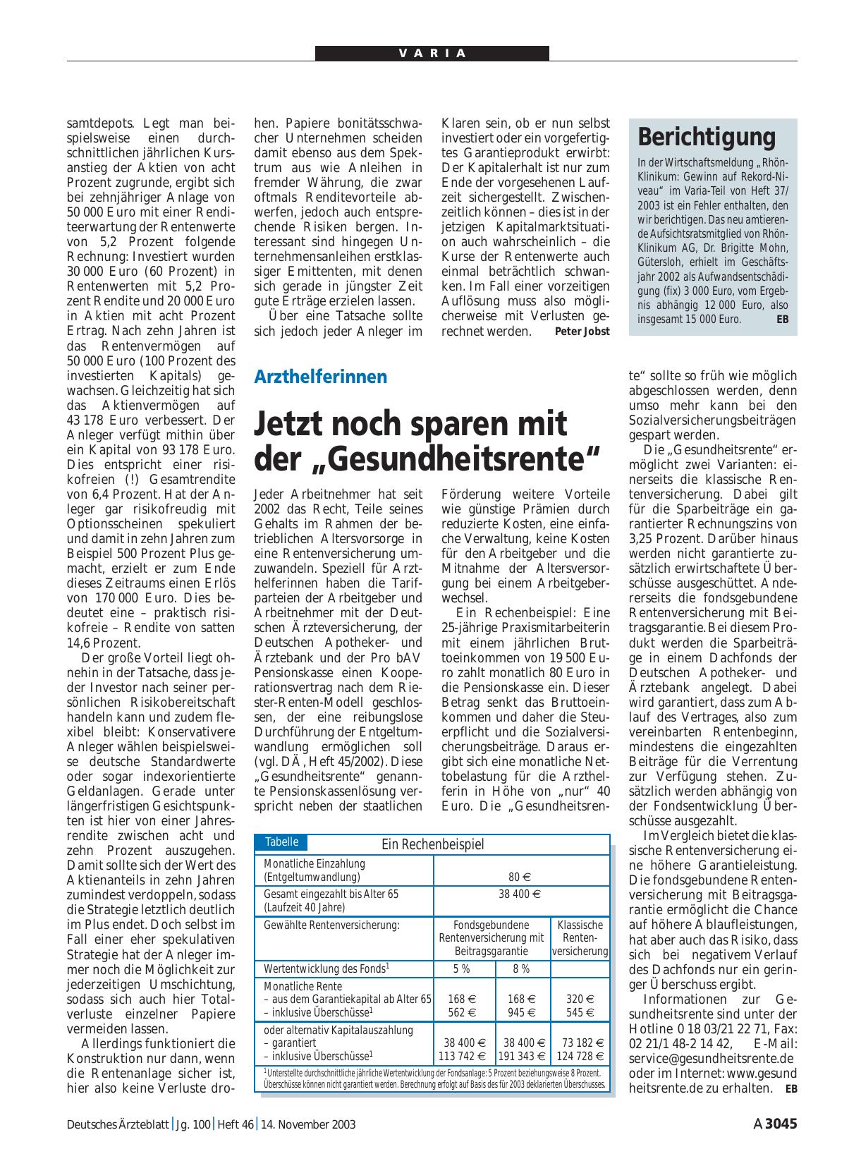 Vorschauseite 1: Berichtigung