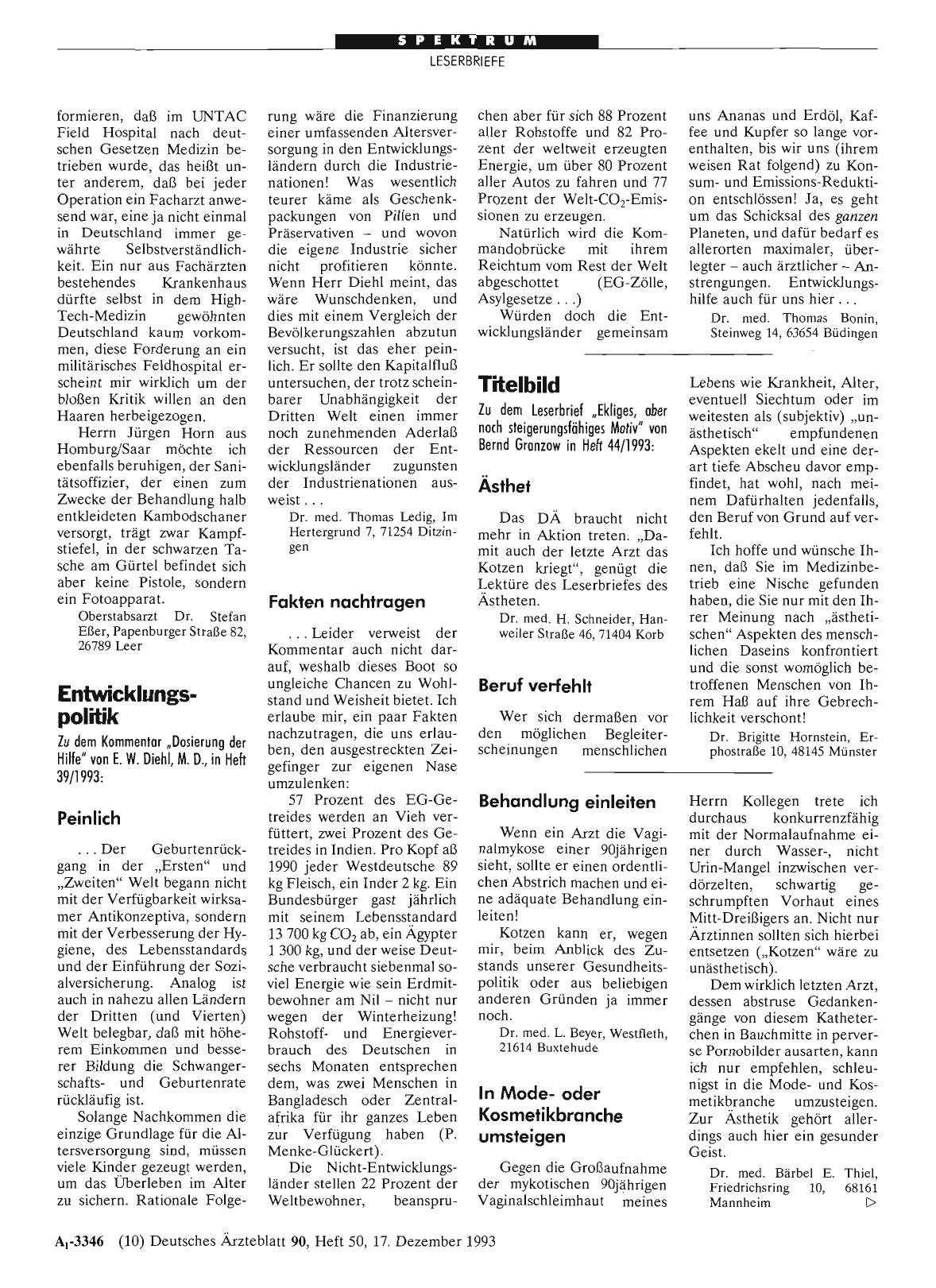 Vorschauseite 1: Titelbild: Ästhet