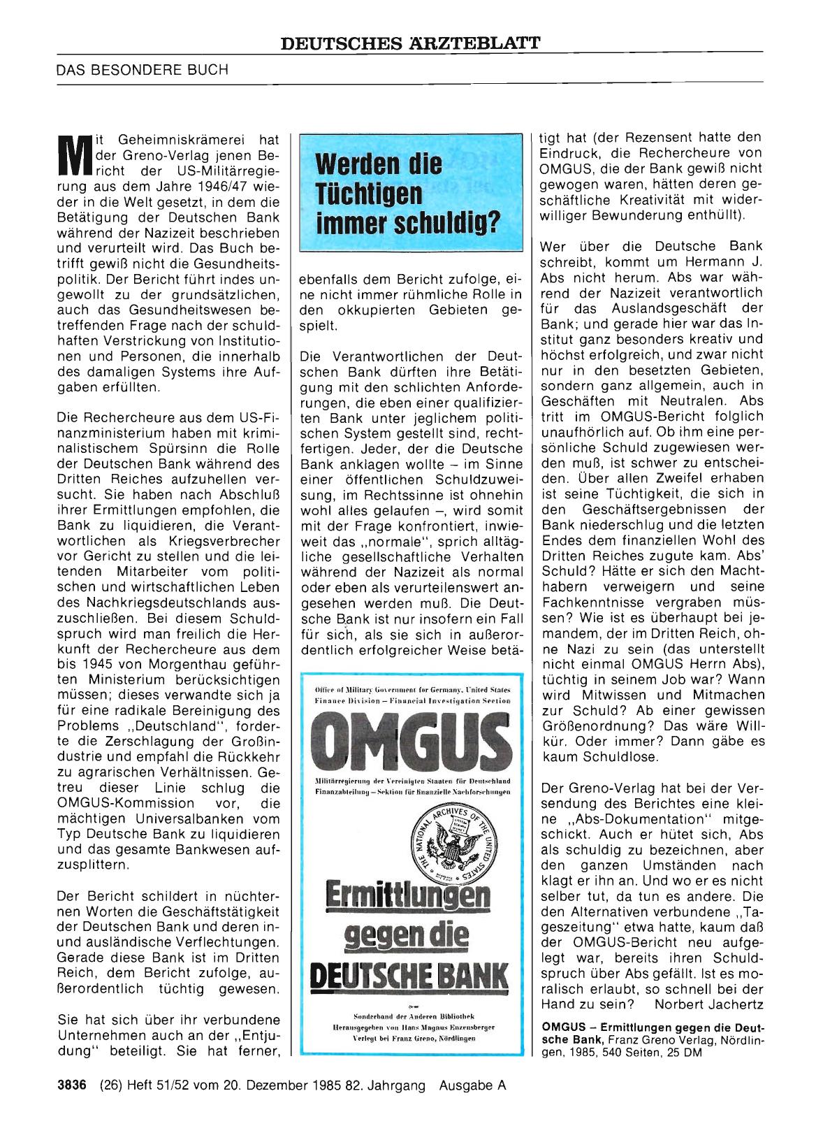 Vorschauseite 1: Werden die Tüchtigen immer schuldig?