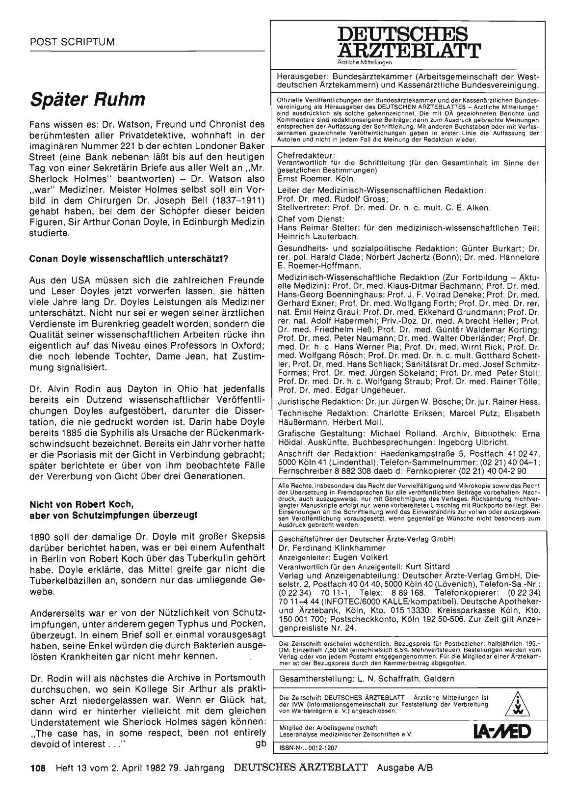 Vorschauseite 1: Später Ruhm