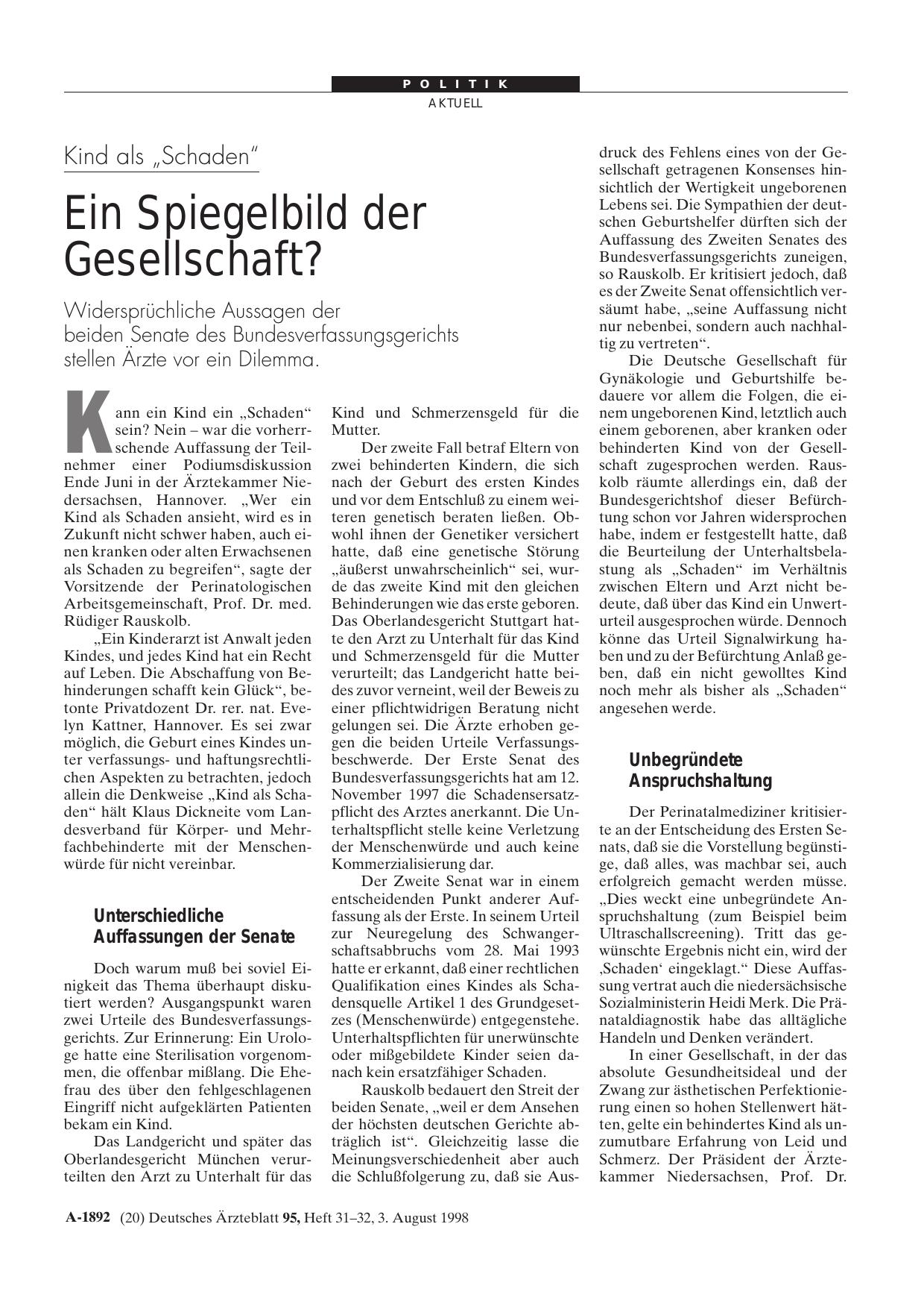 Vorschauseite 1: Kind als „Schaden“: Ein Spiegelbild der Gesellschaft?