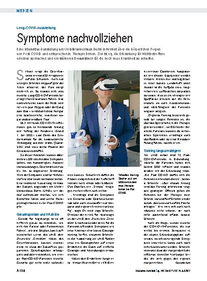 Vorschauseite 1: Long-COVID-Ausstellung: Symptome nachvollziehen