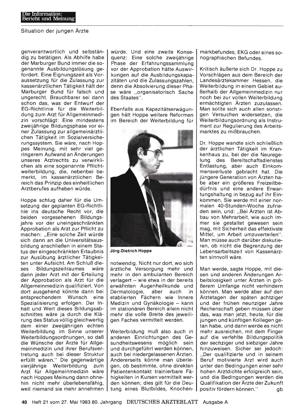 Vorschauseite 1: Dr. Karsten Vilmar: Die Ärzte müssen über ihre Rolle nachdenken