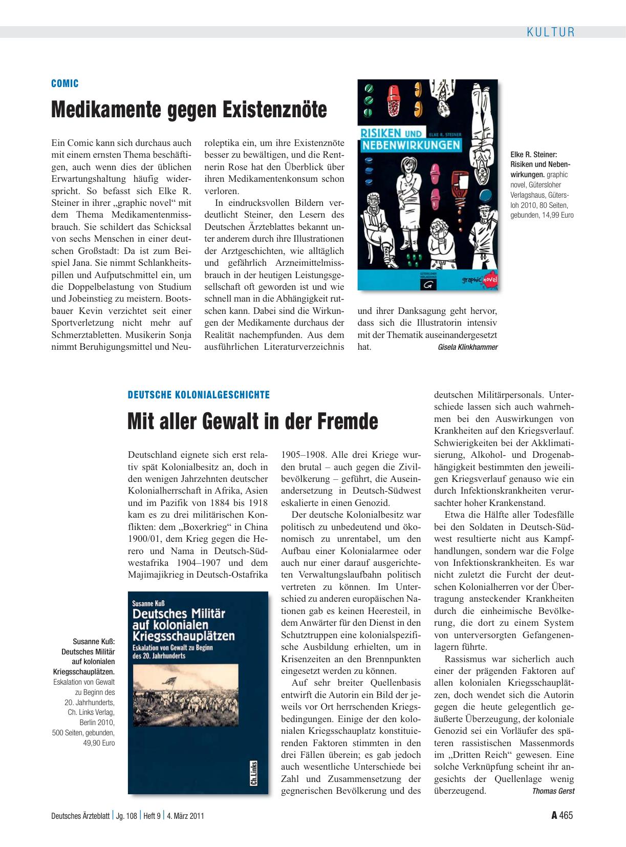 Vorschauseite 1: Comic: Medikamente gegen Existenznöte