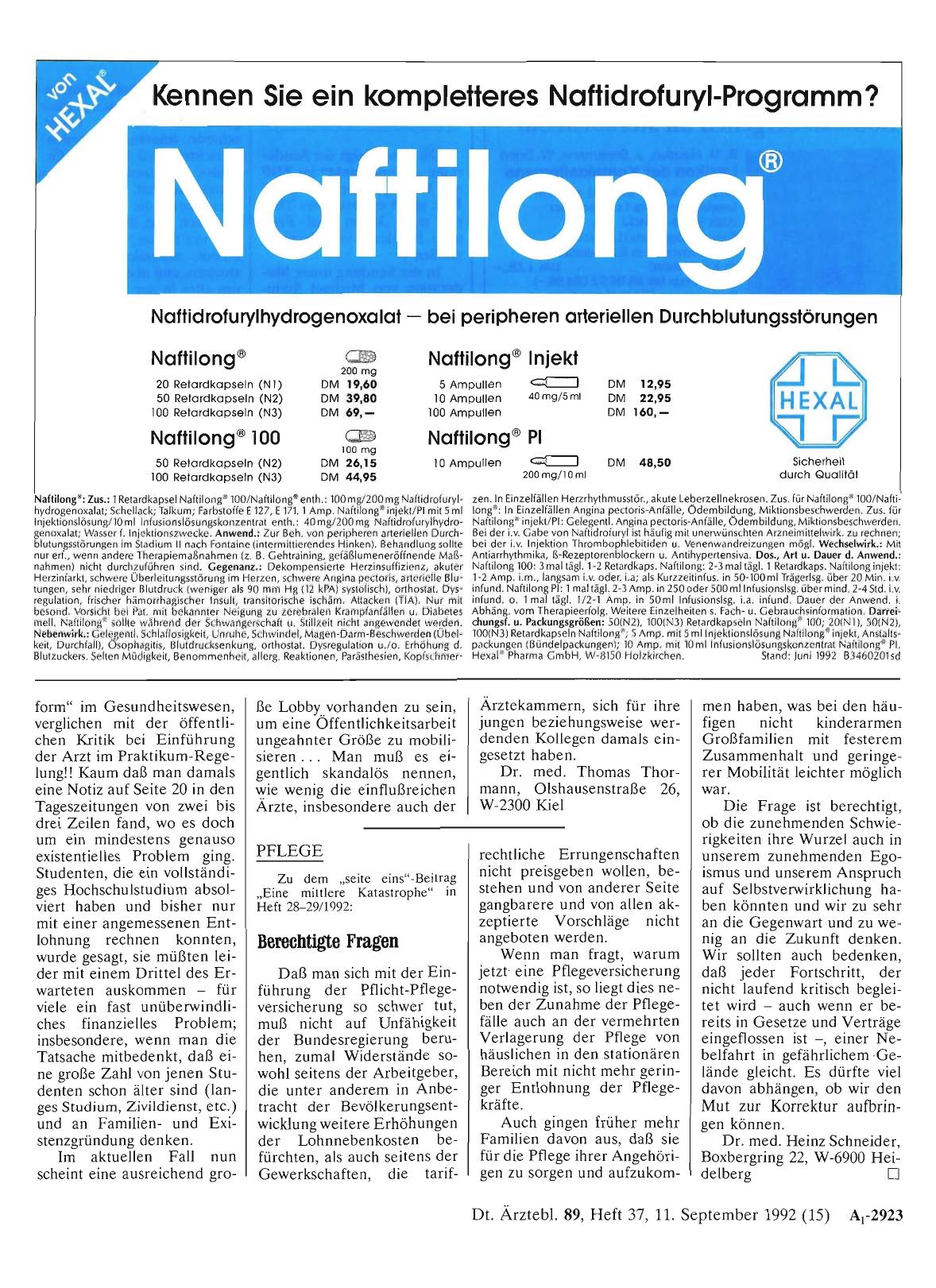 Vorschauseite 1: PFLEGE: Berechtigte Fragen