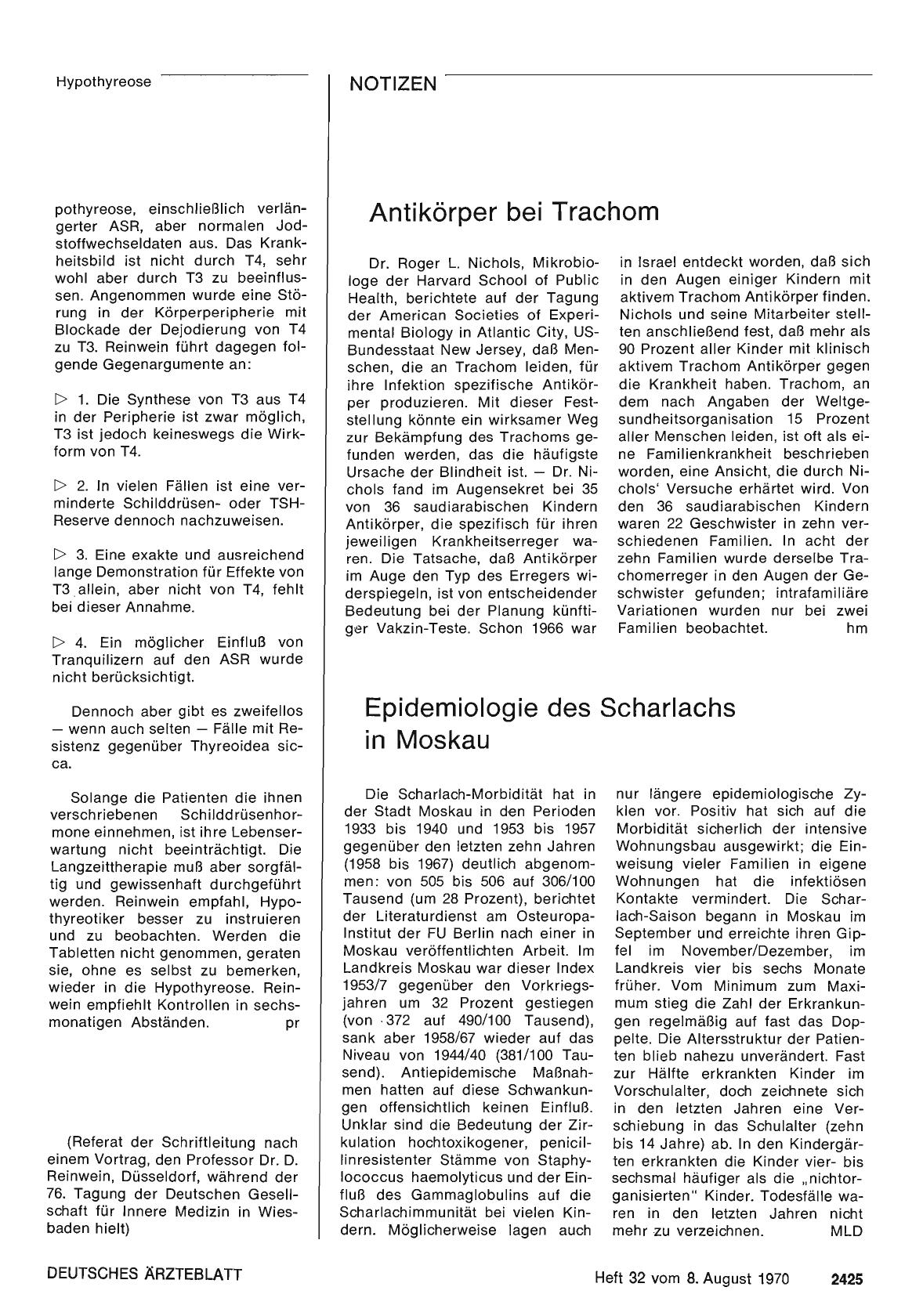 Vorschauseite 1: Epidemiologie des Scharlachs in Moskau