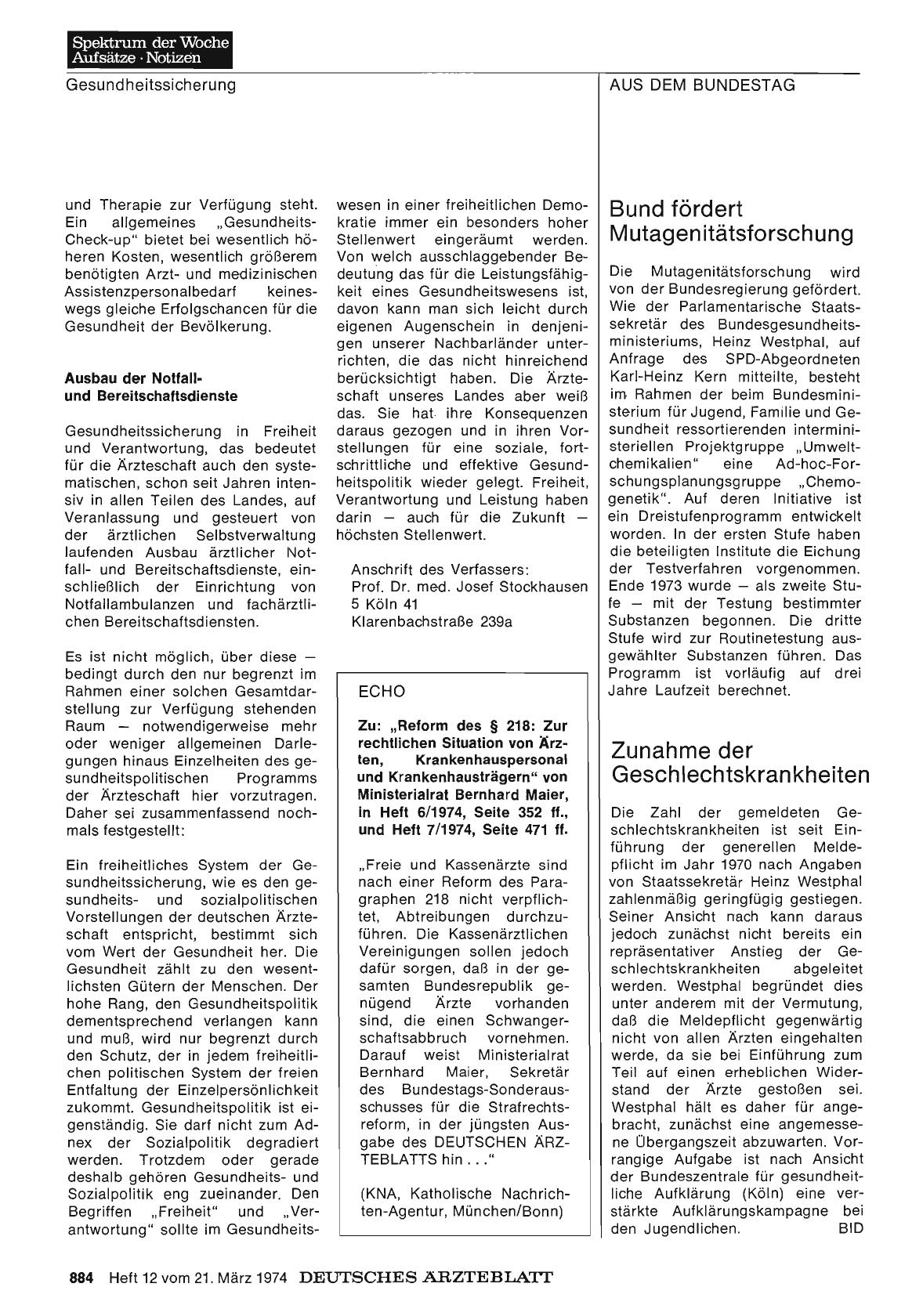 Vorschauseite 1: Zunahme der Geschlechtskrankheiten