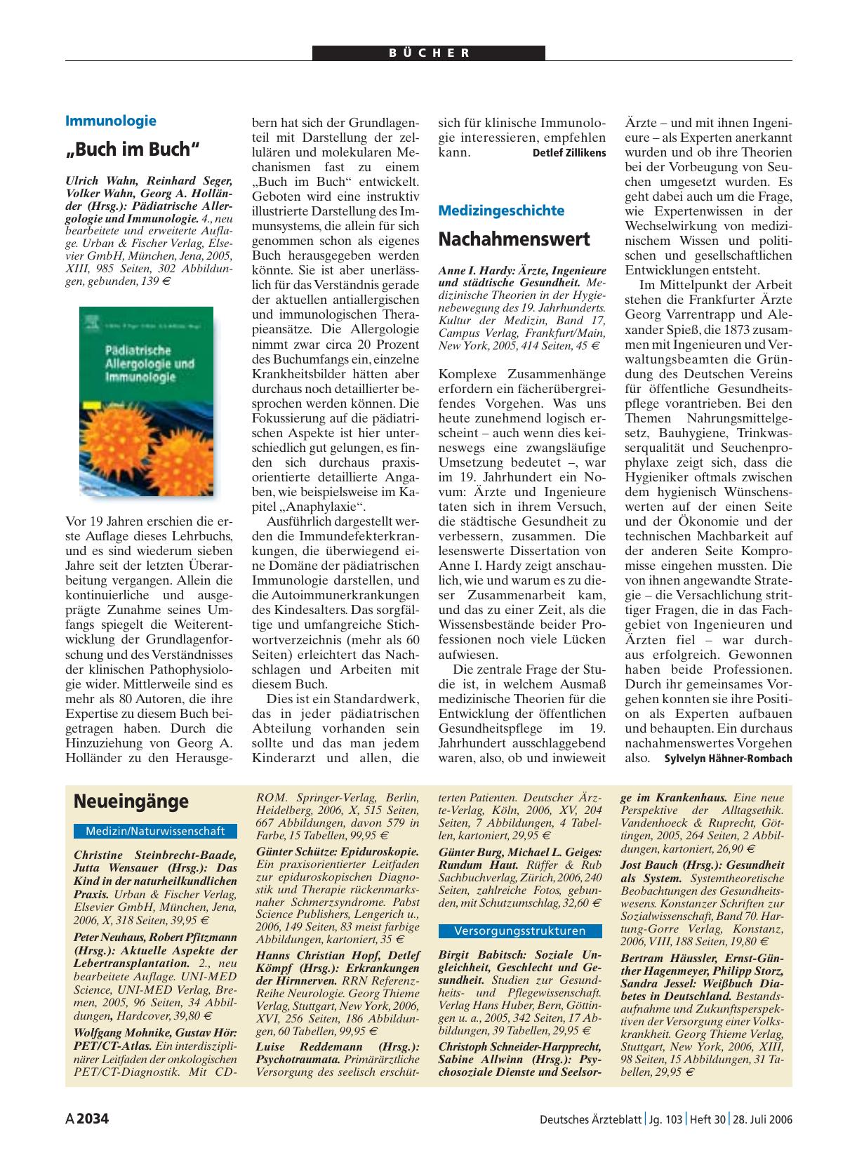 Vorschauseite 1: Pädiatrische Allergologie und Immunologie