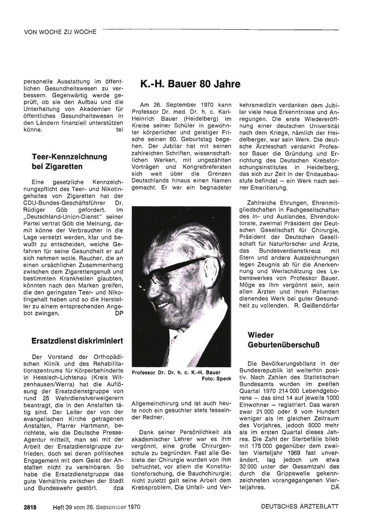 Vorschauseite 1: Wieder Geburtenüberschuß
