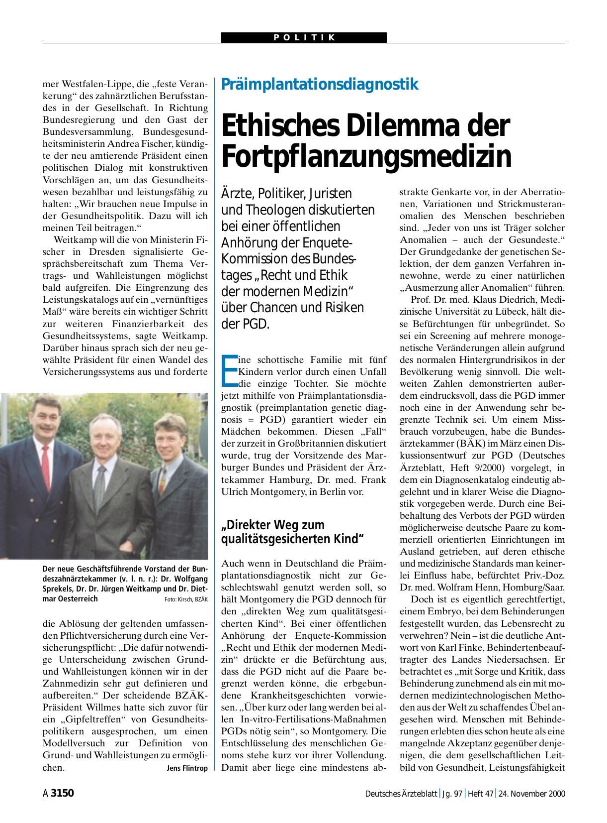 Vorschauseite 1: Präimplantationsdiagnostik: Ethisches Dilemma der Fortpflanzungsmedizin