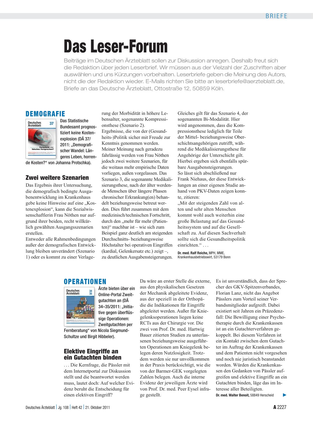 Vorschauseite 1: Operationen: Elektive Eingriffe an ein Gutachten binden