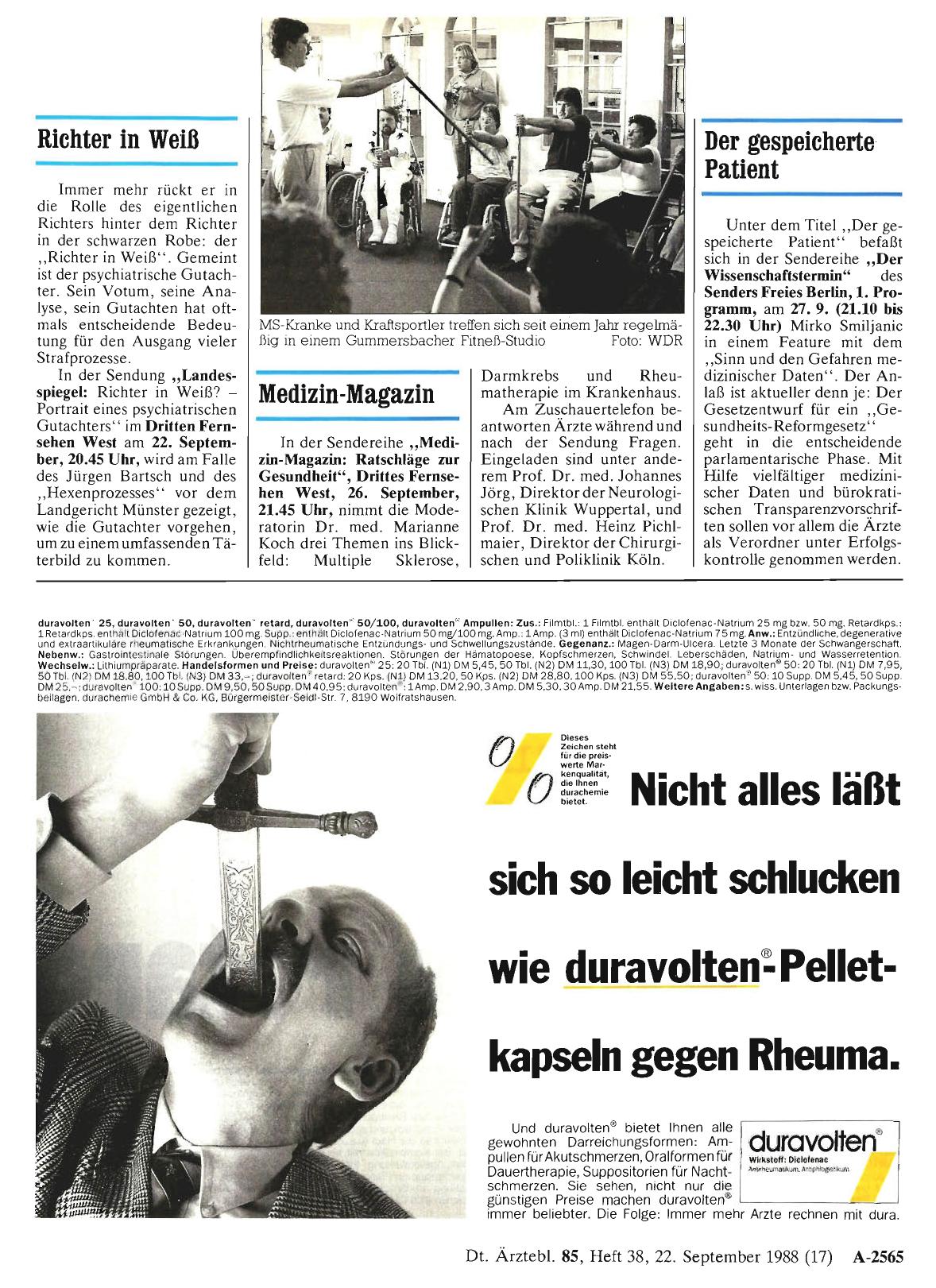 Vorschauseite 1: Medizin-Magazin