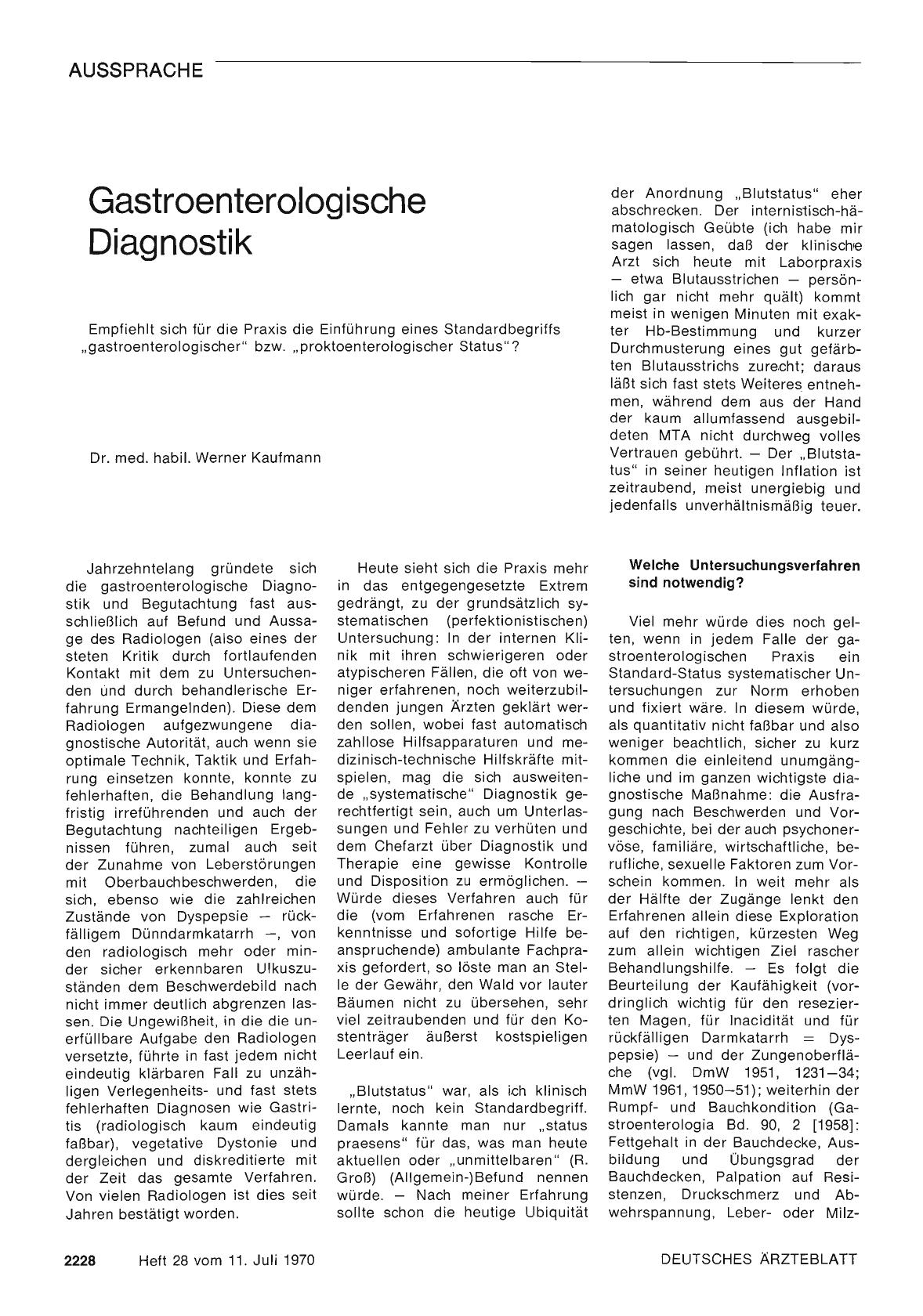 Vorschauseite 1: Gastroenterologische Diagnostik