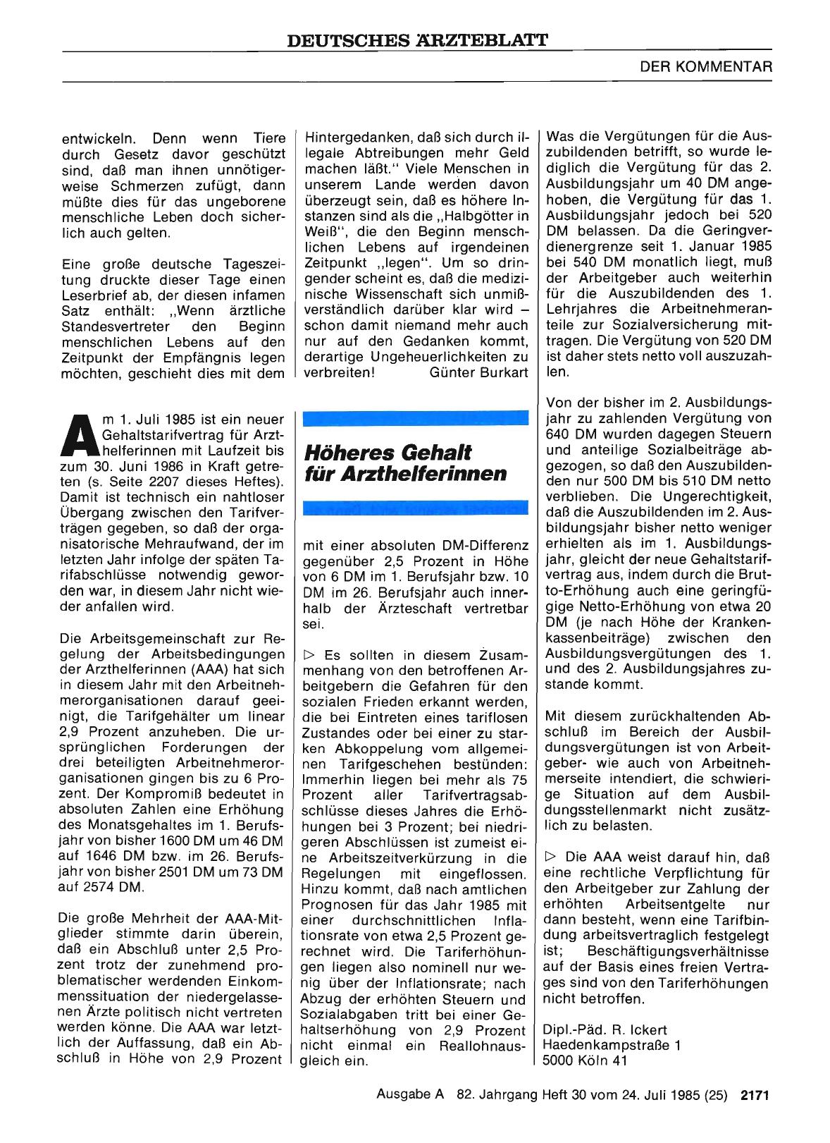 Vorschauseite 1: Höheres Gehalt für Arzthelferinnen