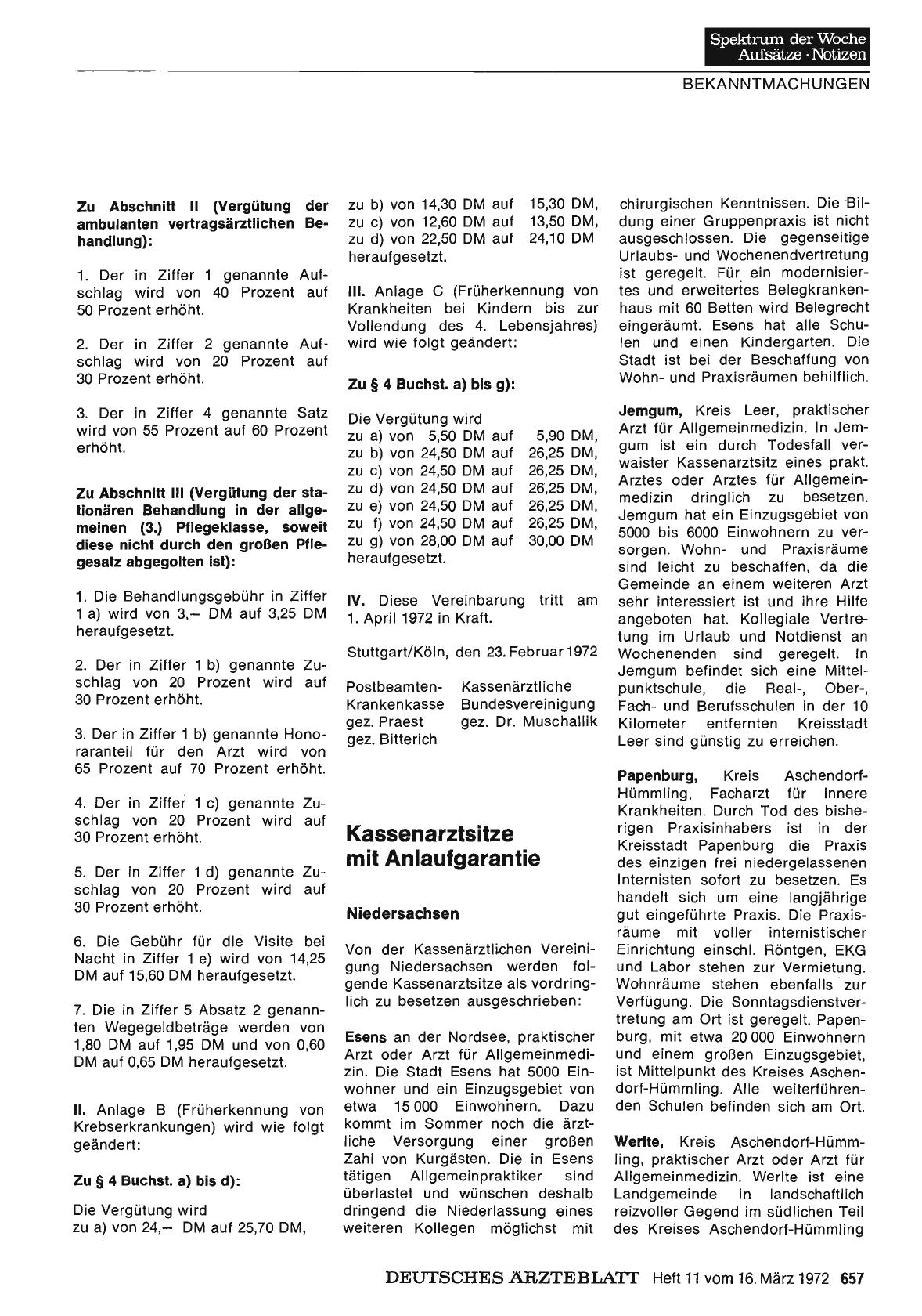 Vorschauseite 1: Kassenarztsitze mit Anlaufgarantie
